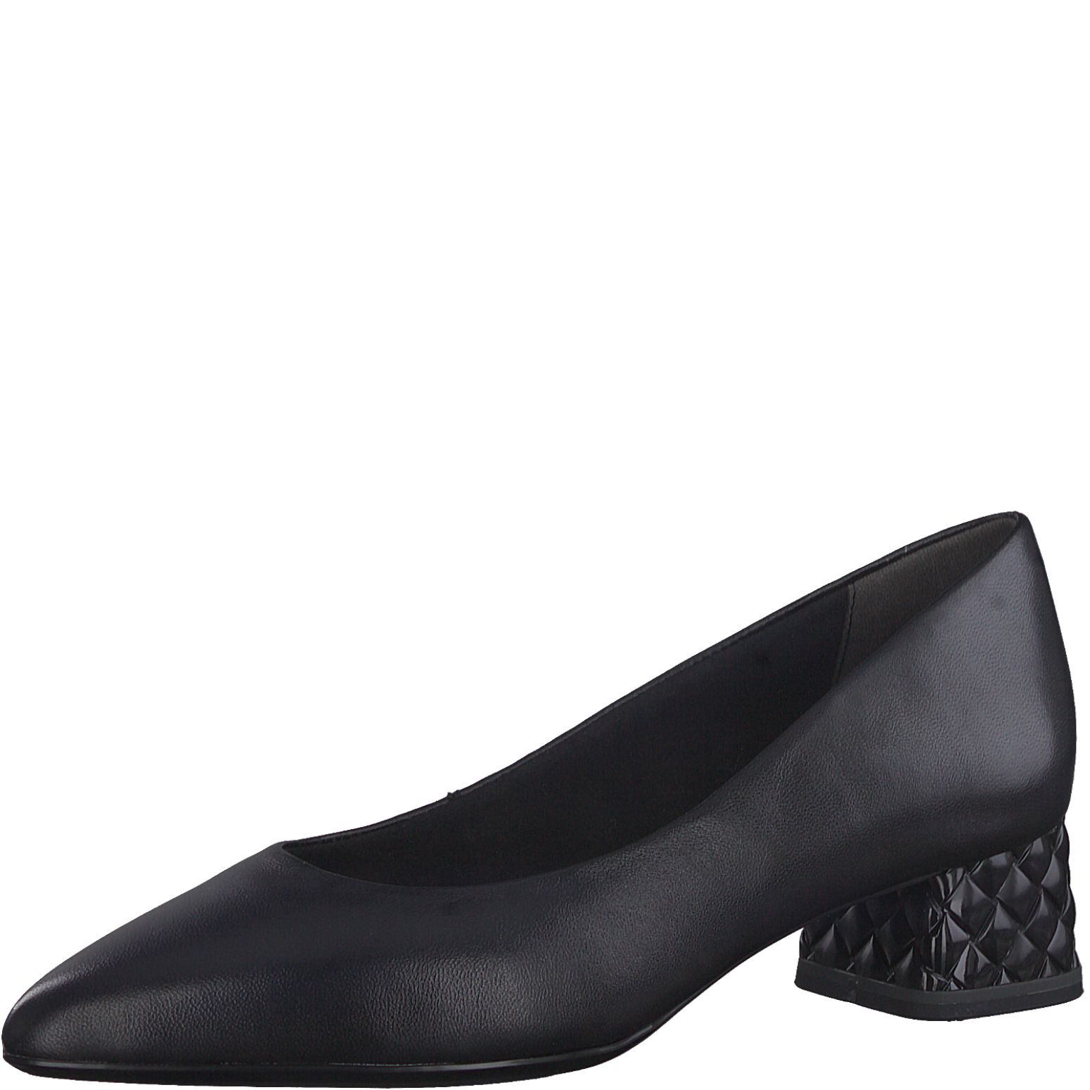 TAMARIS női félcipő 1-22300-29 003 BLACK LEATHER
