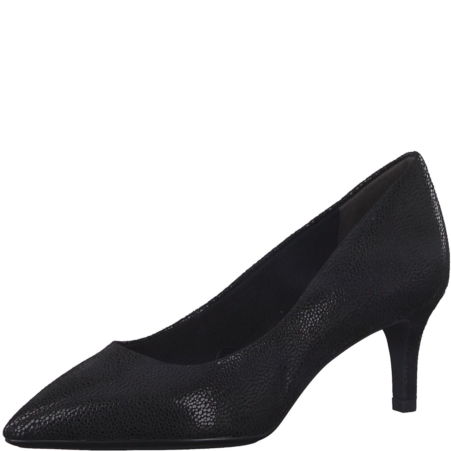 TAMARIS női félcipő 1-22413-29 006 BLACK STRUCT.