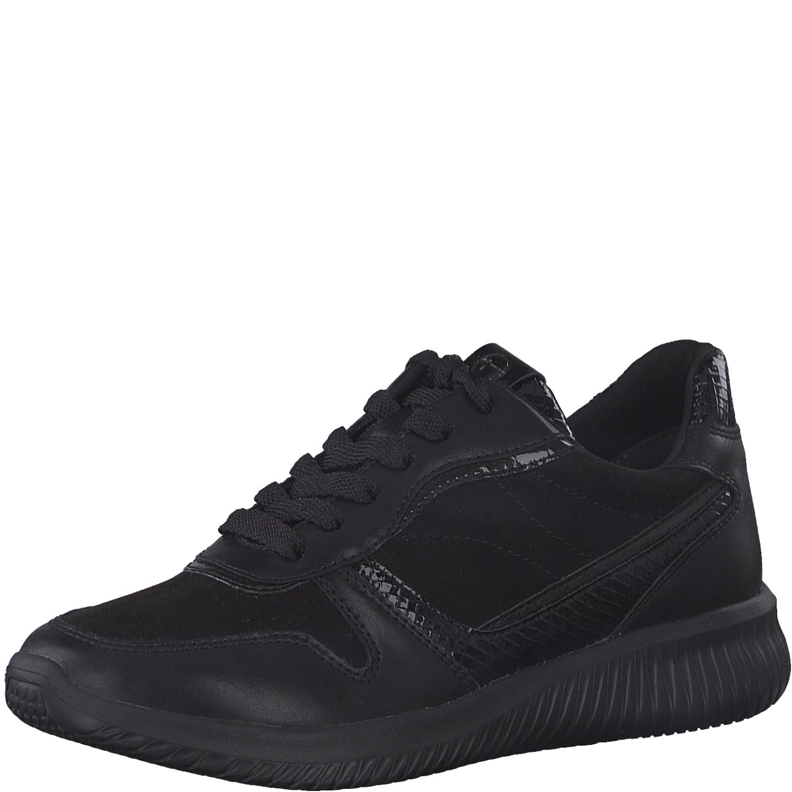 TAMARIS sportos utcai cipő 1-23746-29 098 BLACK COMB