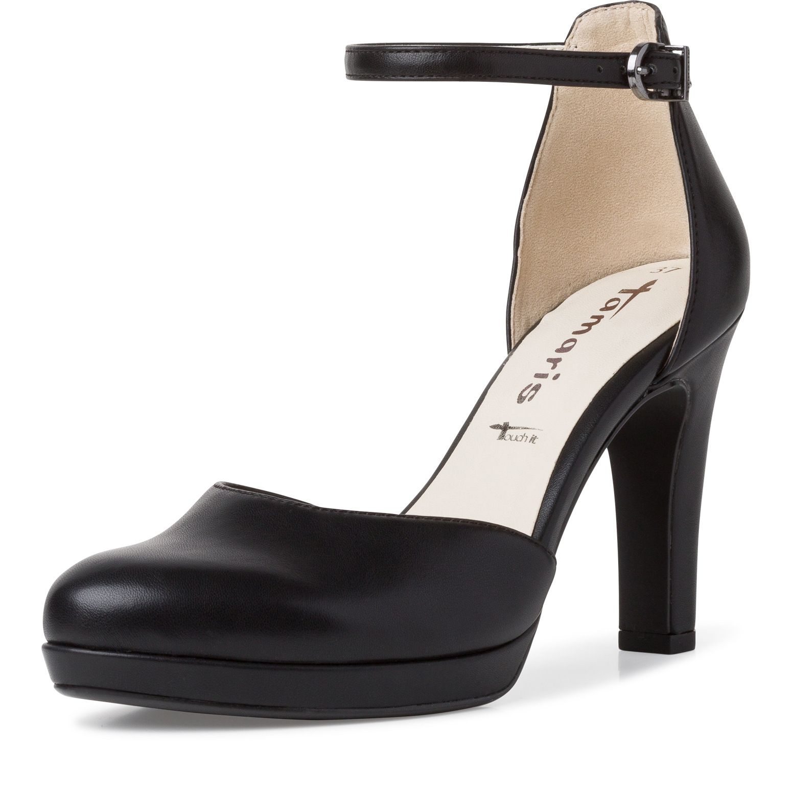 TAMARIS NŐI bokapántos cipő 1-24402-28 001 BLACK