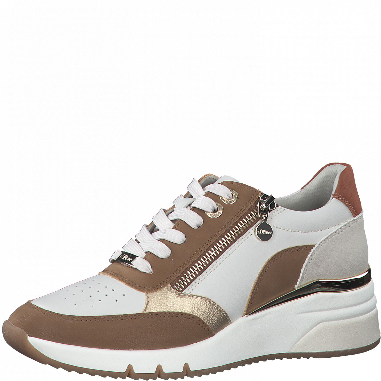 S.Oliver női sportos utcai cipő 5-23609-38  435 BEIGE/COGNAC