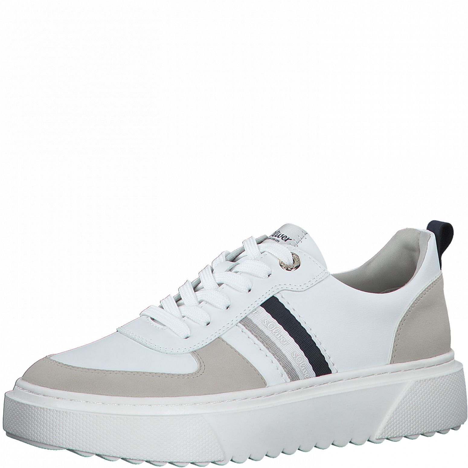 S. Oliver női félcipő 5-23623-28 157 WHITE/NAVY