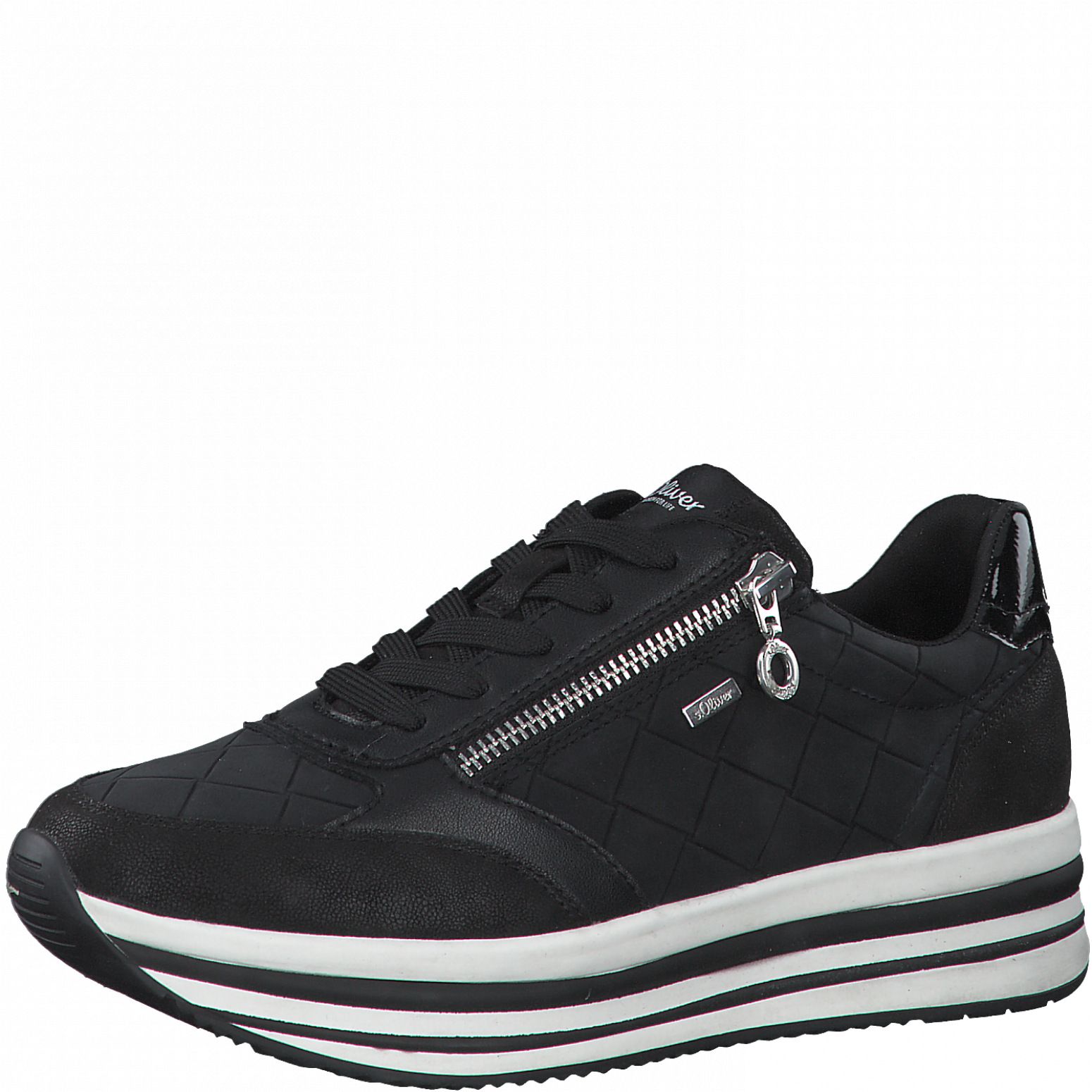 S.Oliver női sportos utcai cipő 5-23624-38 001 BLACK