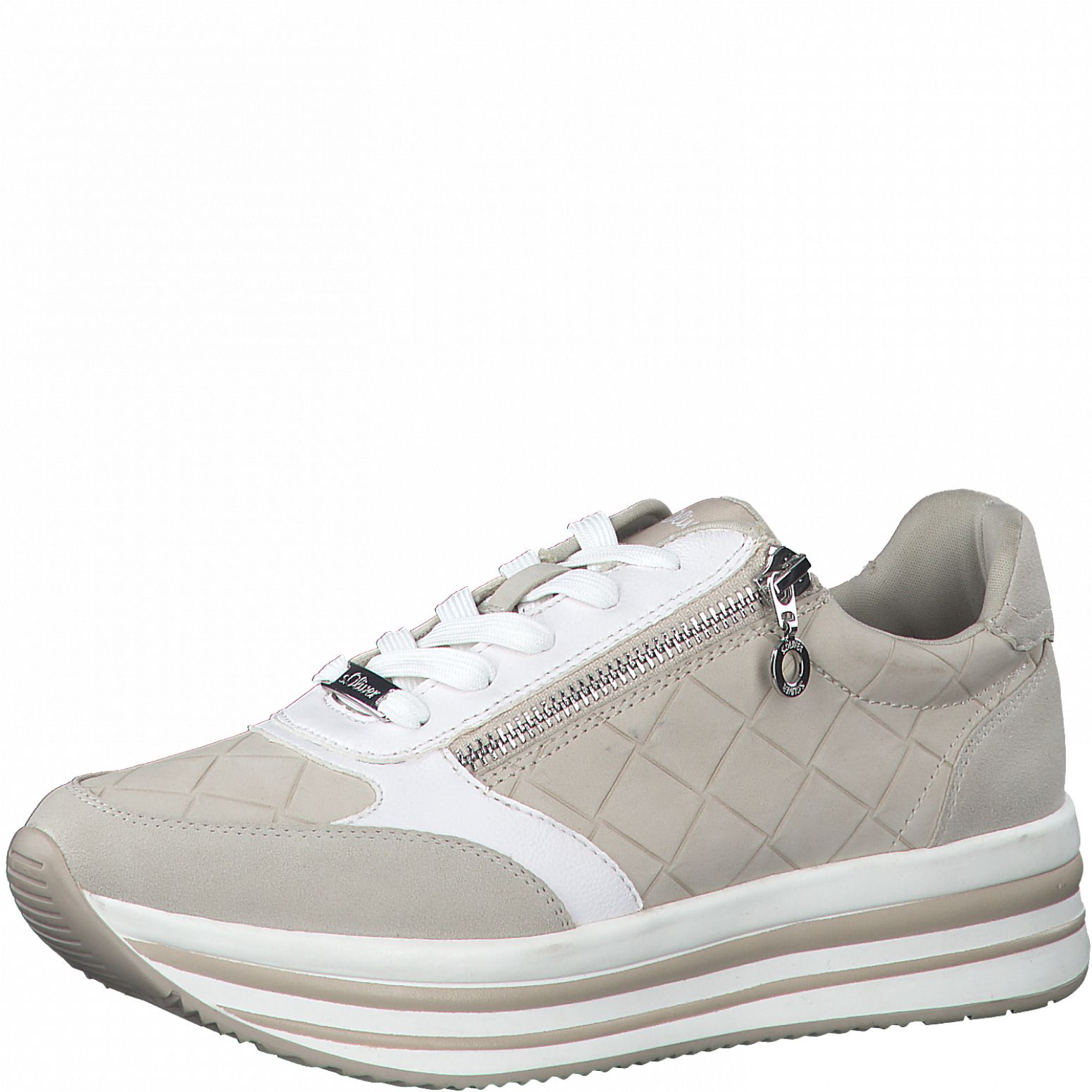 S.Oliver női sportos utcai cipő 5-23624-38  410 BEIGE COMB