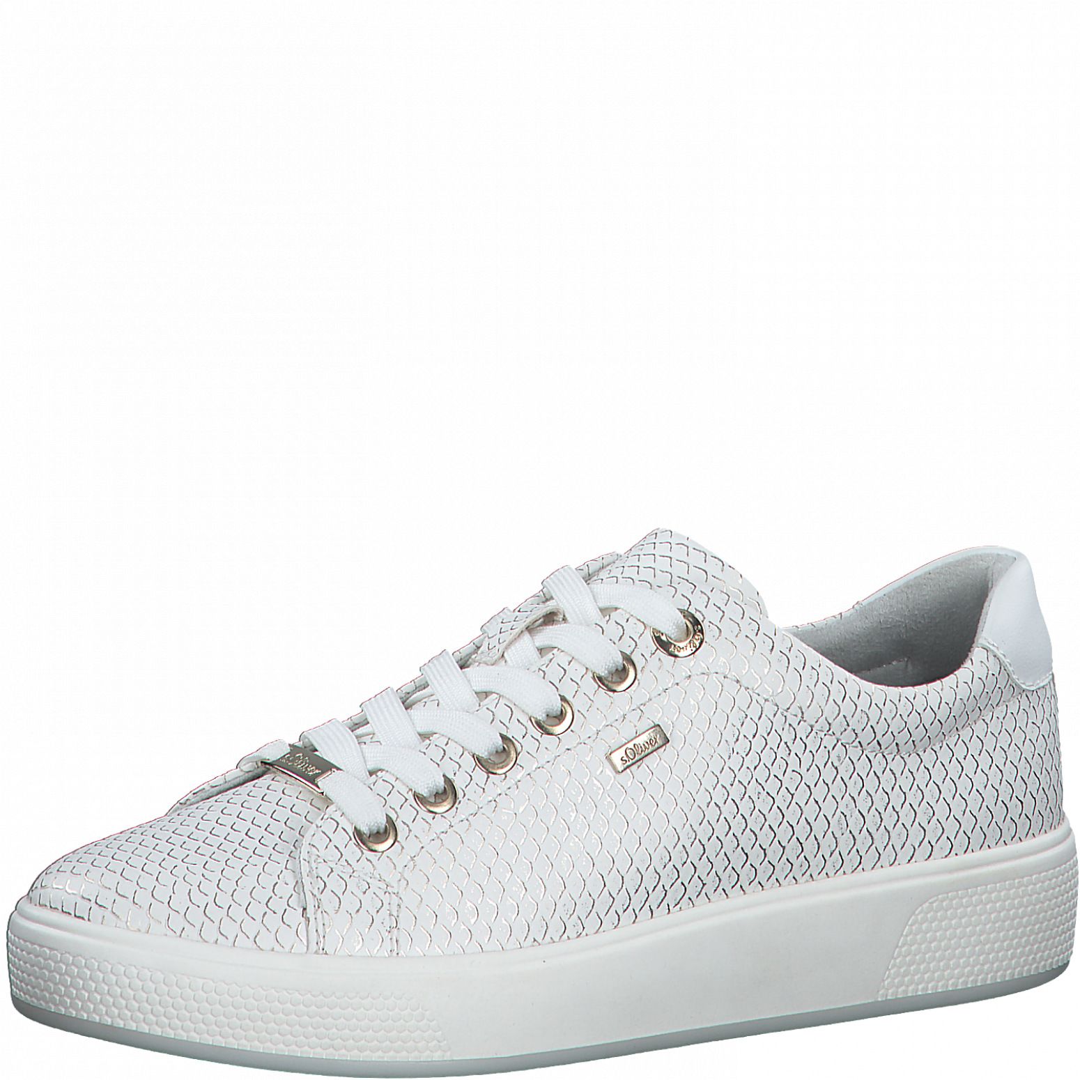 S.Oliver női sportos utcai cipő 5-23625-38 100 WHITE