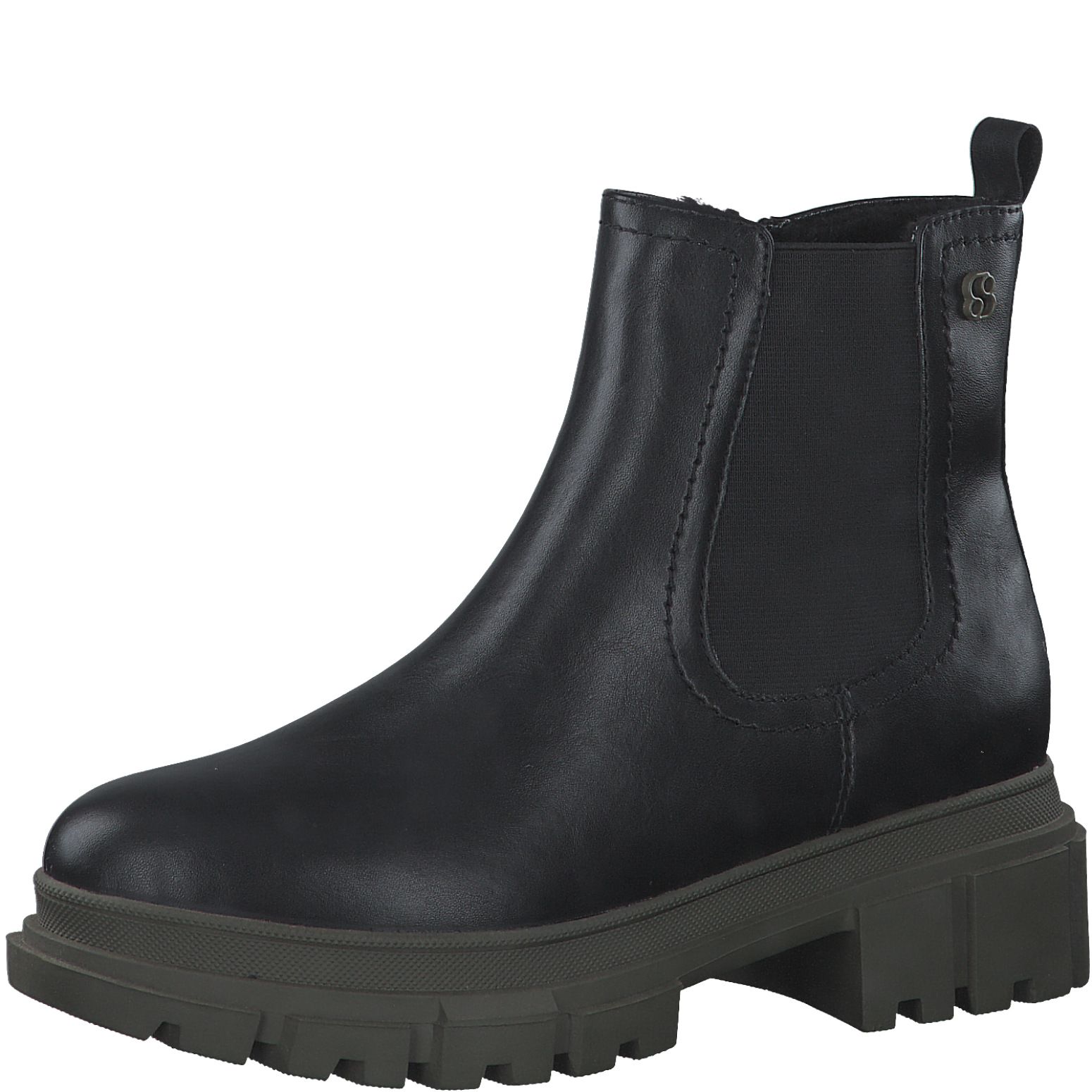 S.OLIVER NŐI CSIZMA 5-26464-39 040 BLACK/OLIVE