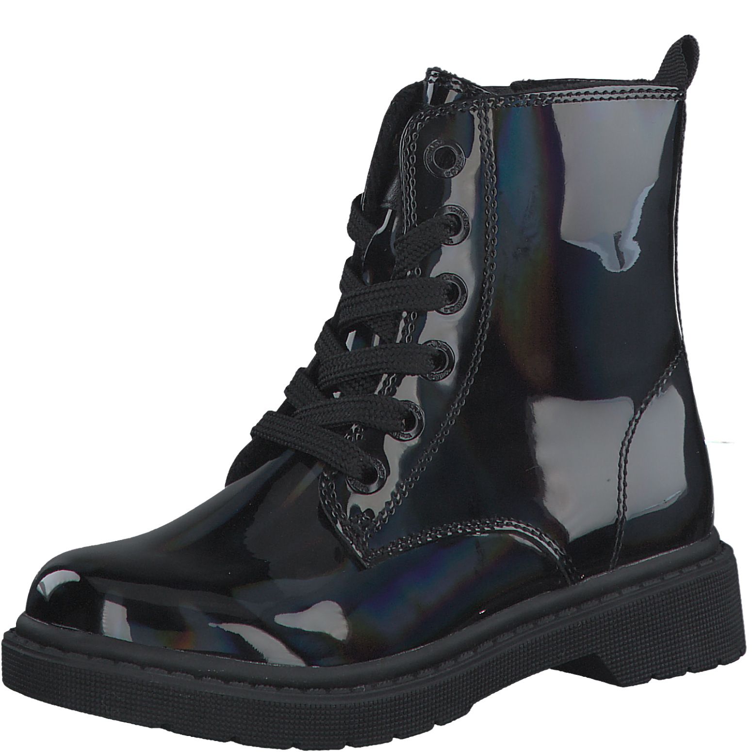 S.OLIVER LÁNYKA TÉLI BAKANCS 5-45211-39 018 BLACK PATENT