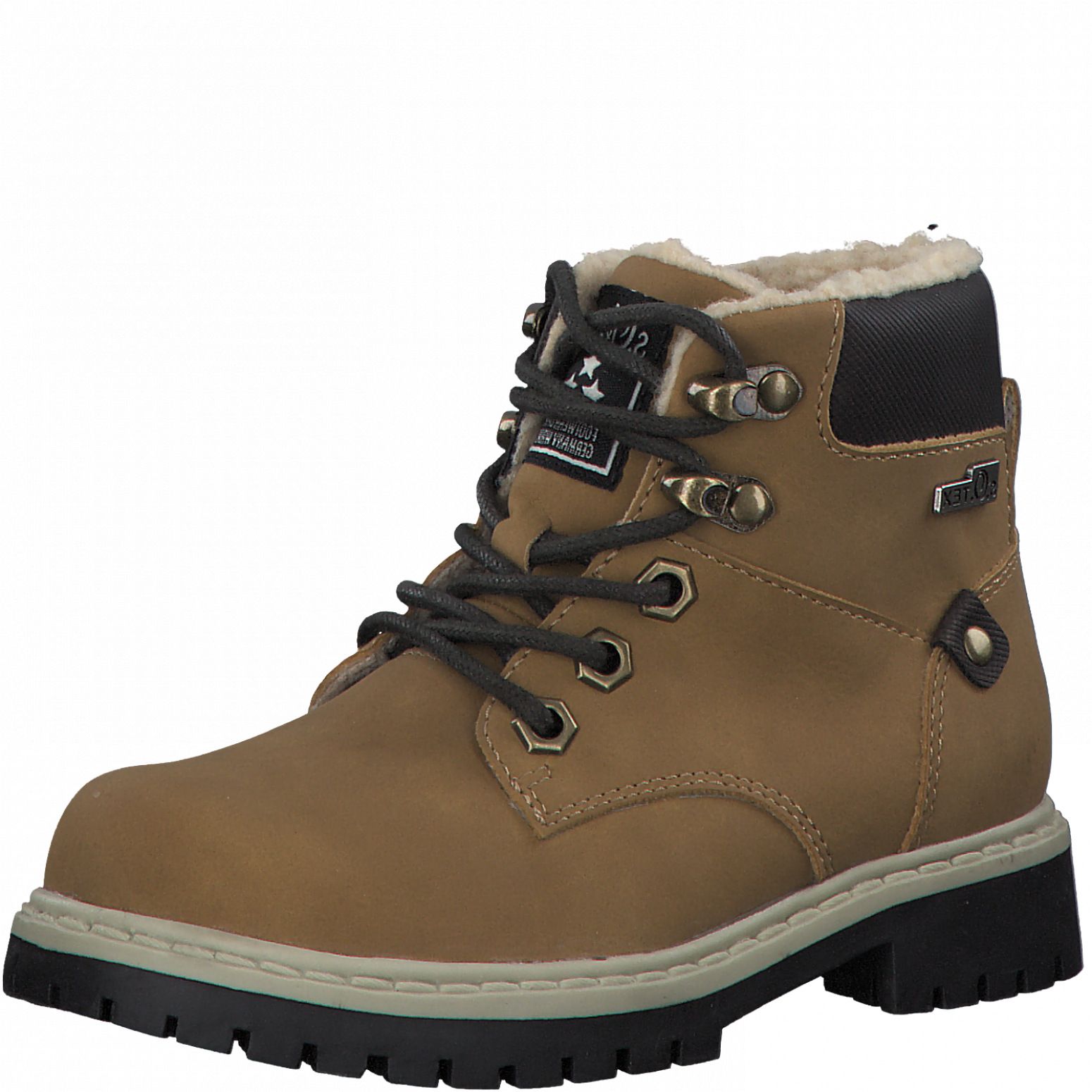 S.Oliver bélelt bakancs 5-46101-27 337 CAMEL