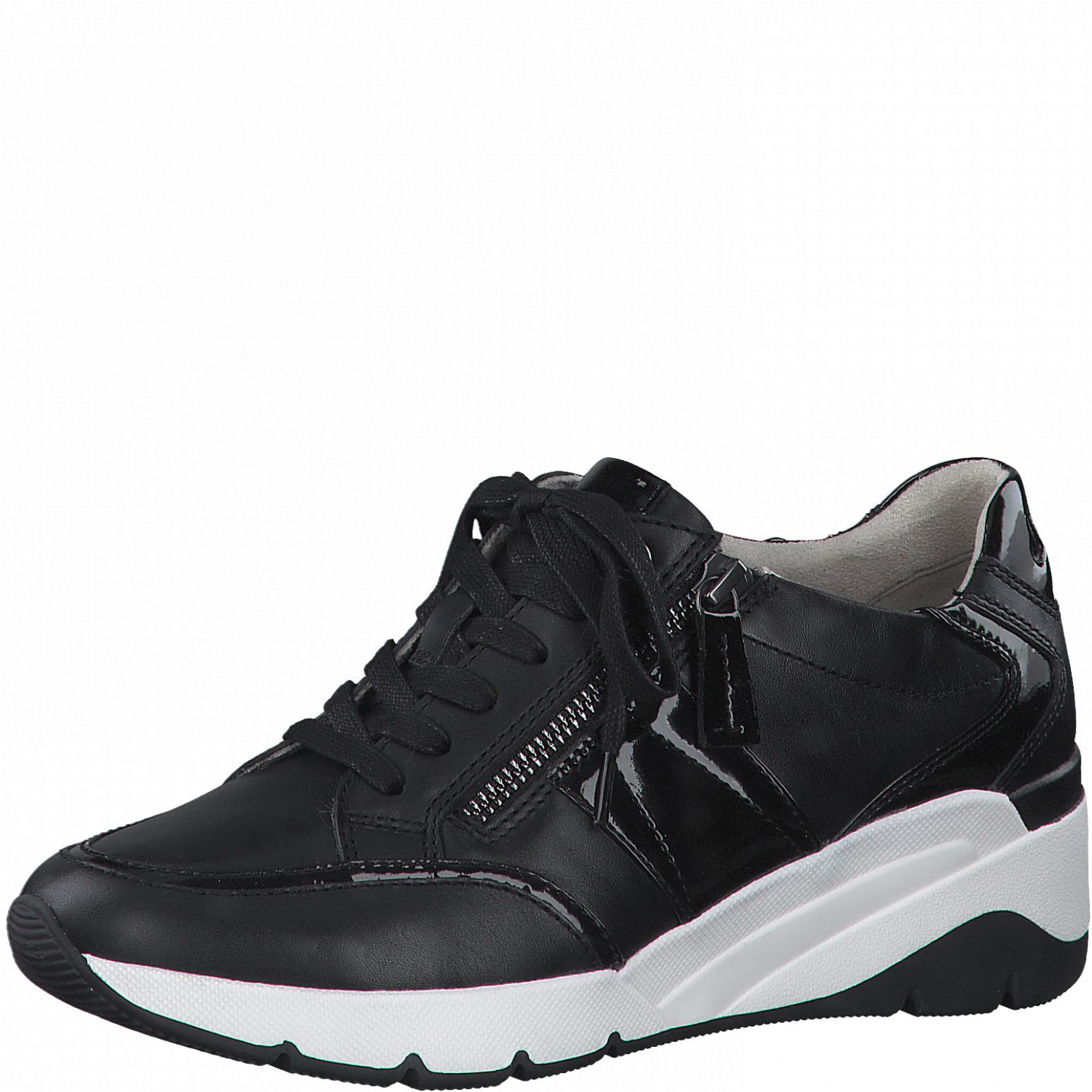JANA női sportos zárt cipő 8-23703-28 001 BLACK