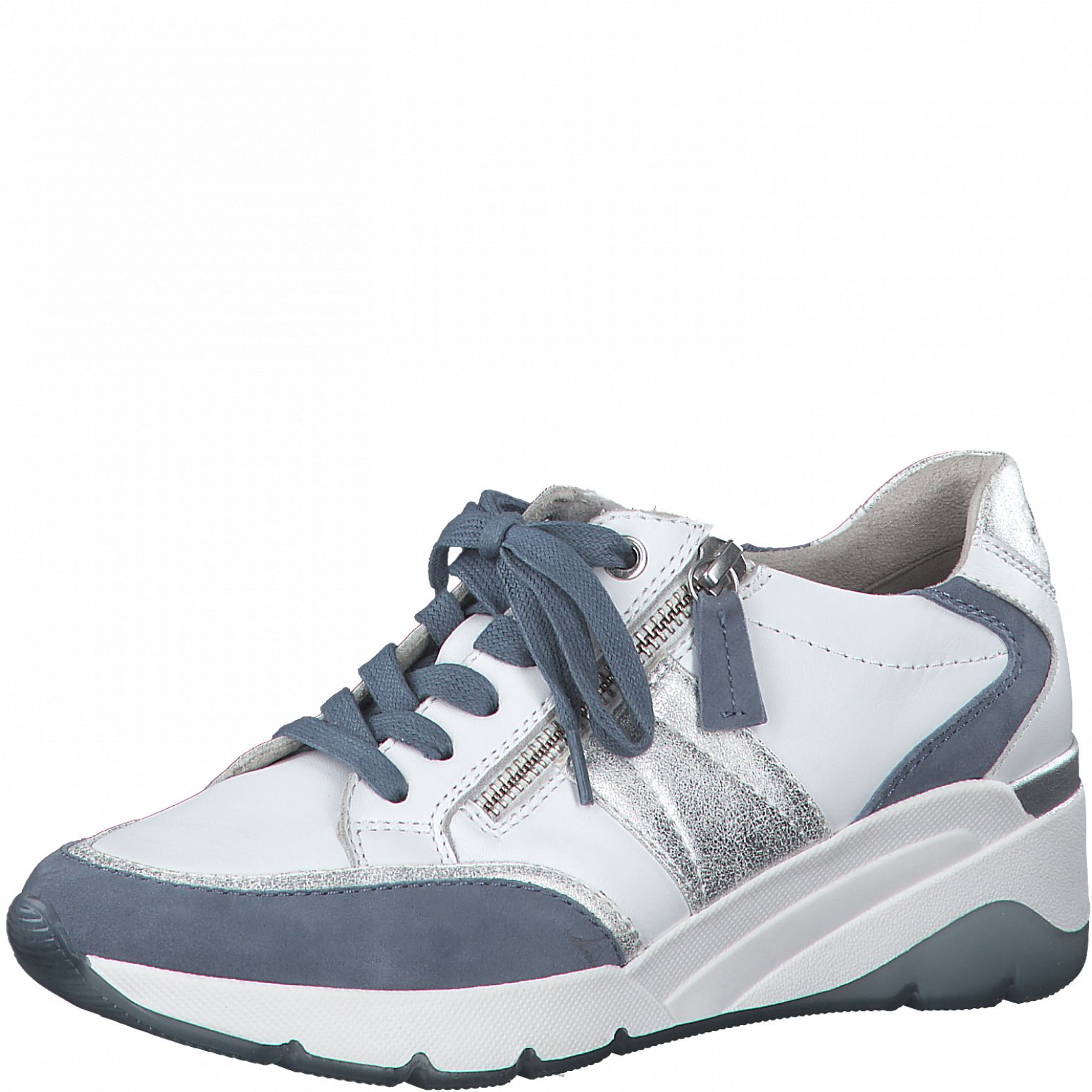 JANA női sportos zárt cipő 8-23703-28 185 WHITE/DENIM