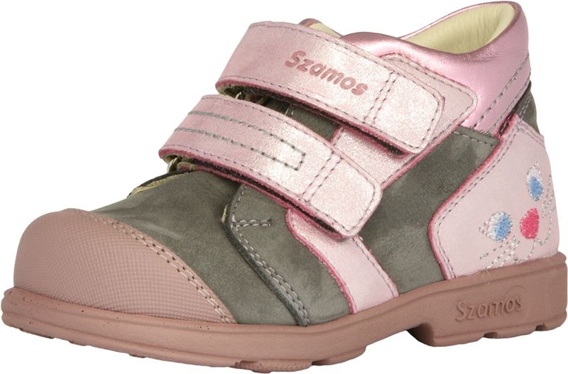 SUPINÁLT BŐR CIPŐ 1642-507491 szürke/pink 20-24 méretben