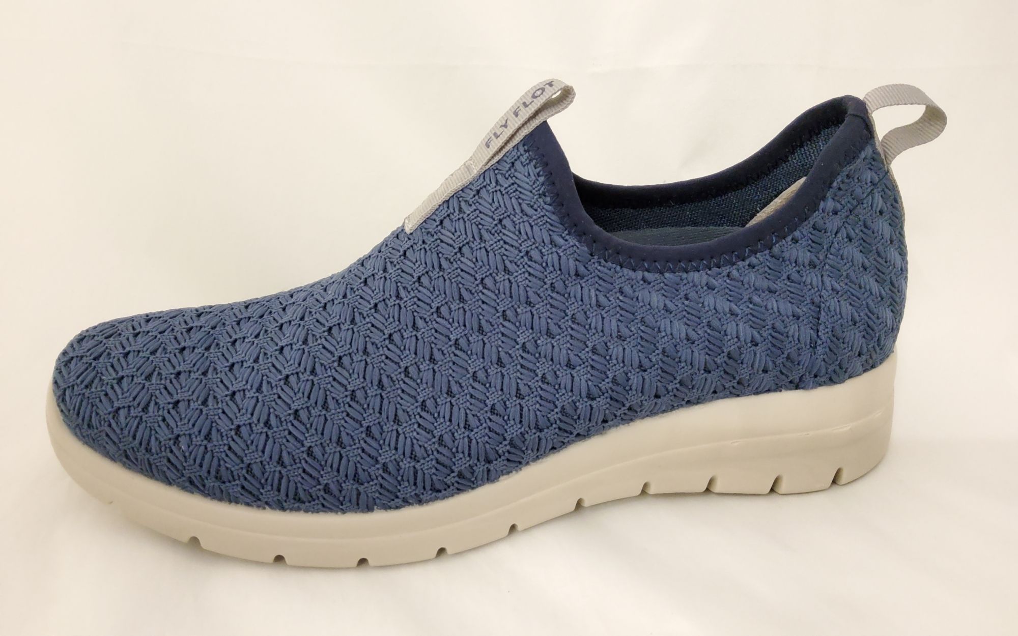 Női textil kényelmi cipő  27 F02 WQ BLU (farmerkék)