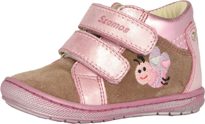 SZAMOS KÖLYÖK bőr félcipő 1647-40811 pink kombi 20-24 méretben