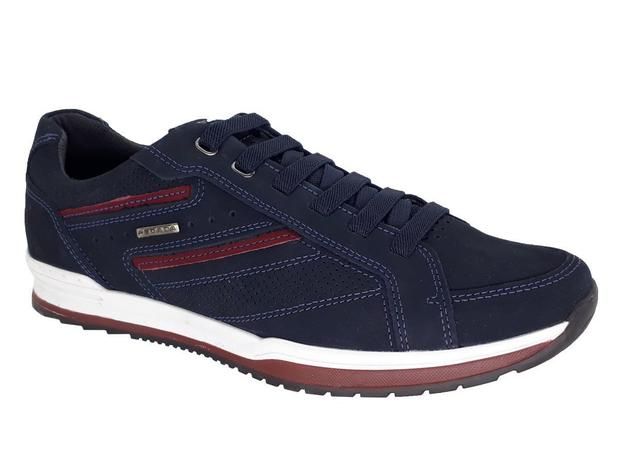PEGADA férfi bőr félcipő 118407-09 NOBUCK  MARINHO/JEANS CARMENER