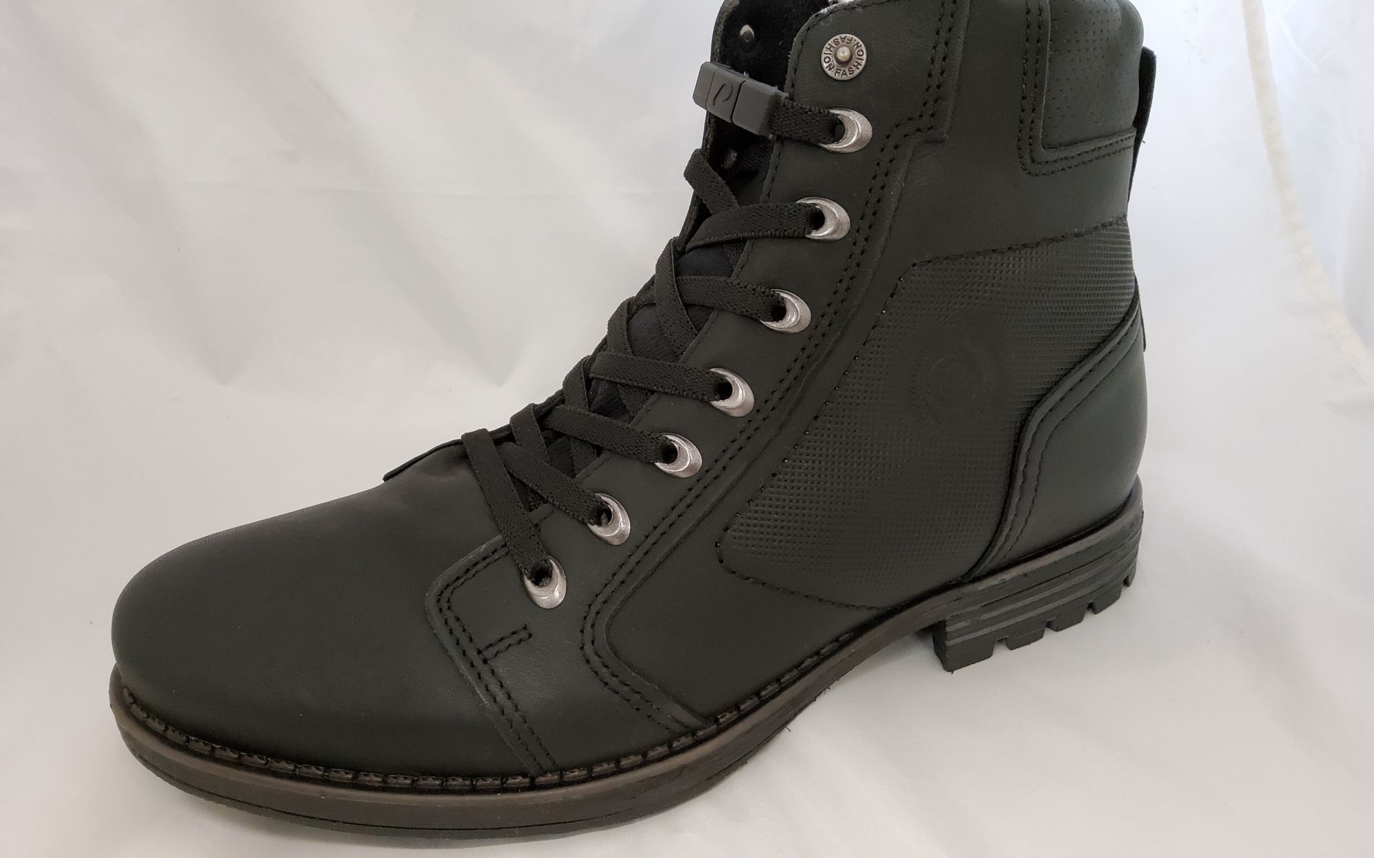 Pegada bőr bakancs  180743-22/2 14-washed black