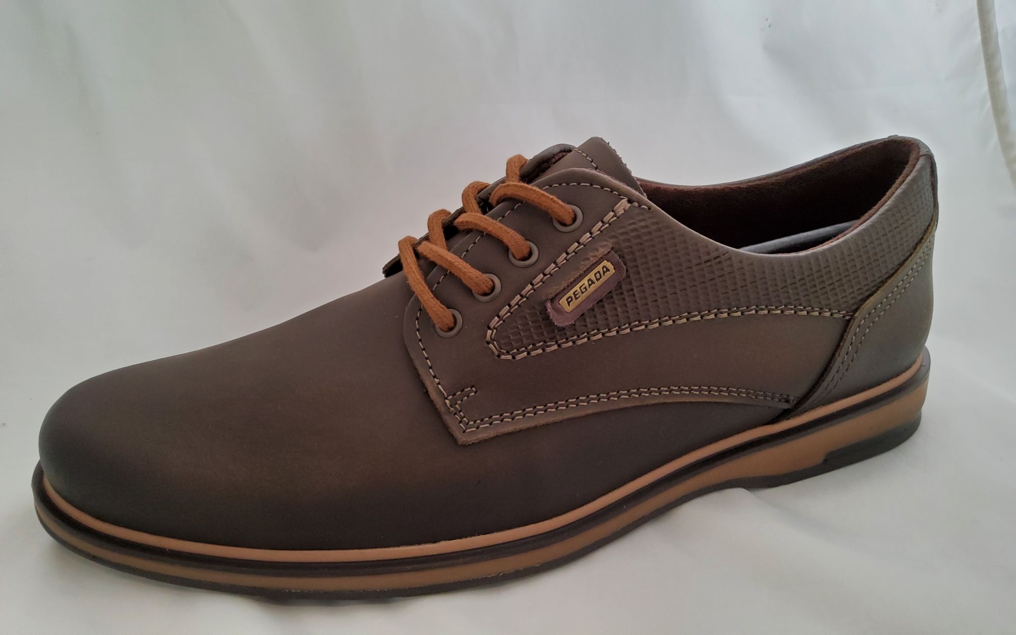 Pegada bőr félcipő 125107-22/2  03-washed cravo/anil.brown