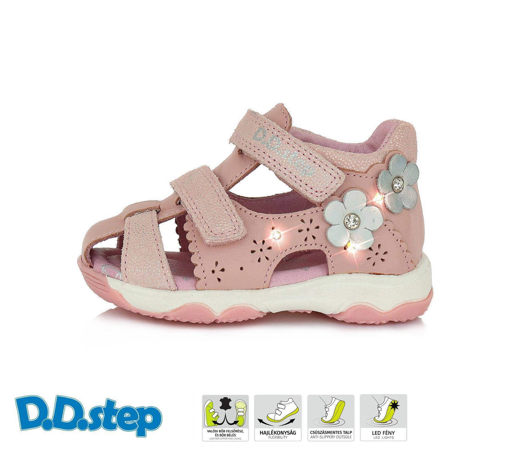 D.D.step szandál AC64-762M PINK 26-31 méretben