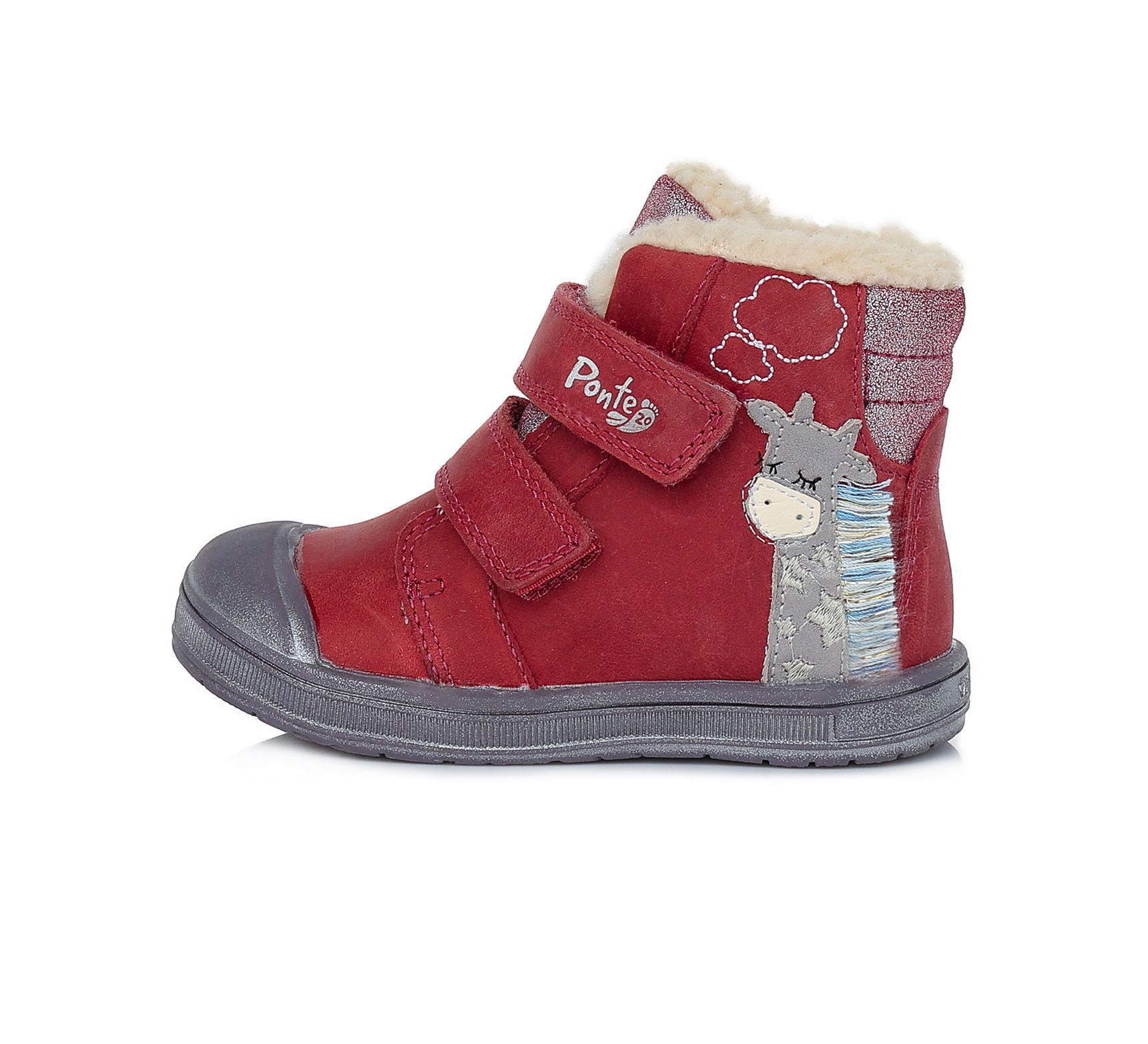 PONTE20 bélelt bakancs DA03-1-727A  RASPBERRY  22-27 méretben