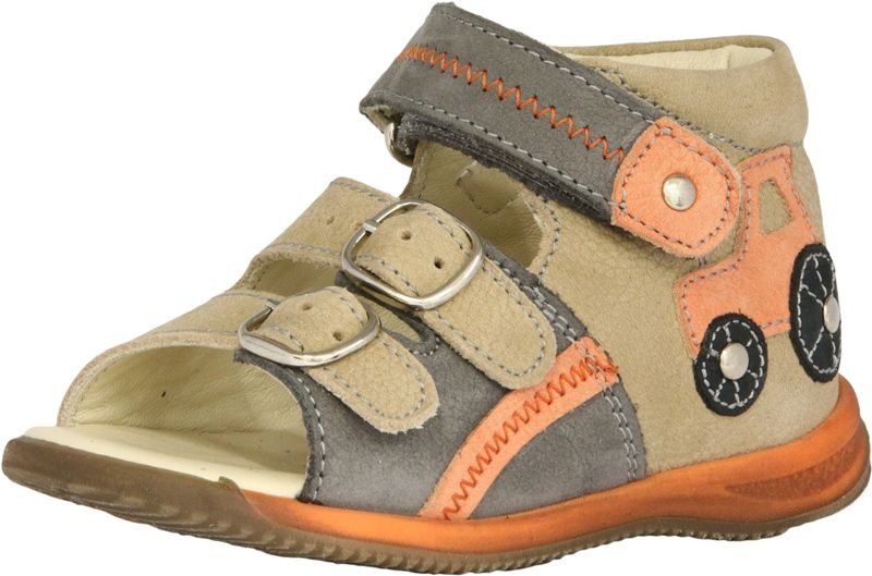Szamos kölyök szandál 4330-104831 beige-szürke-narancs  20-24 méretben