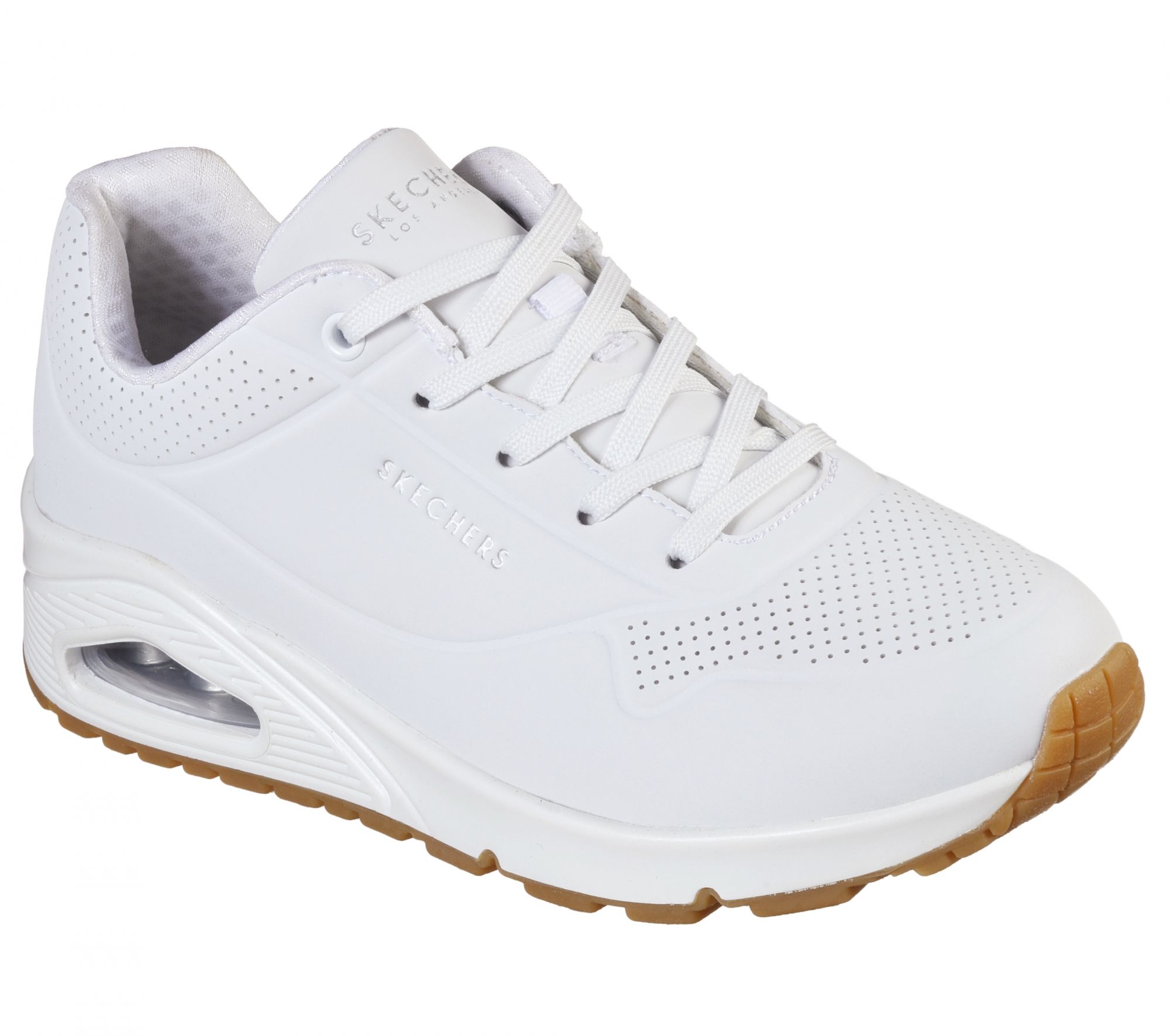 SKECHERS sportos cipő NŐI UNO - STAND ON AIR 73690 WHT