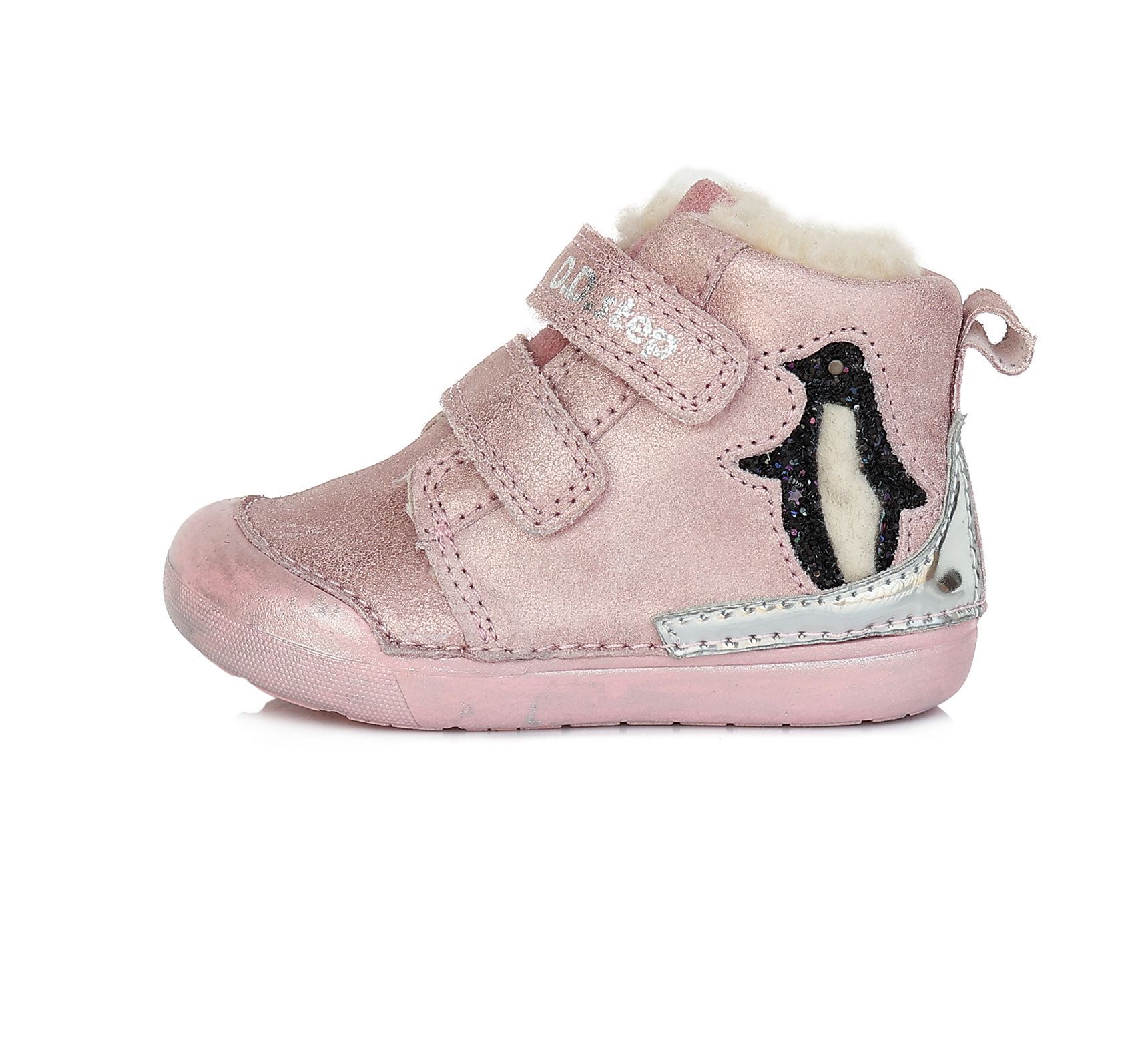 D.D STEP LÁNYKA TÉLI CIPŐ W066-601 B METALLIC PINK 20-25
