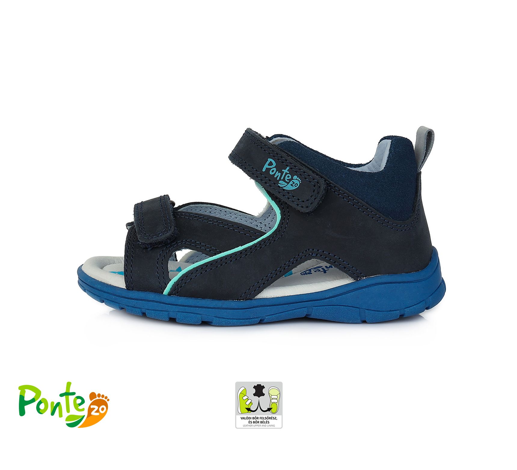 PONTE20 supinált fiú szandál DA05-1-159L ROYAL BLUE 28-33 méretben