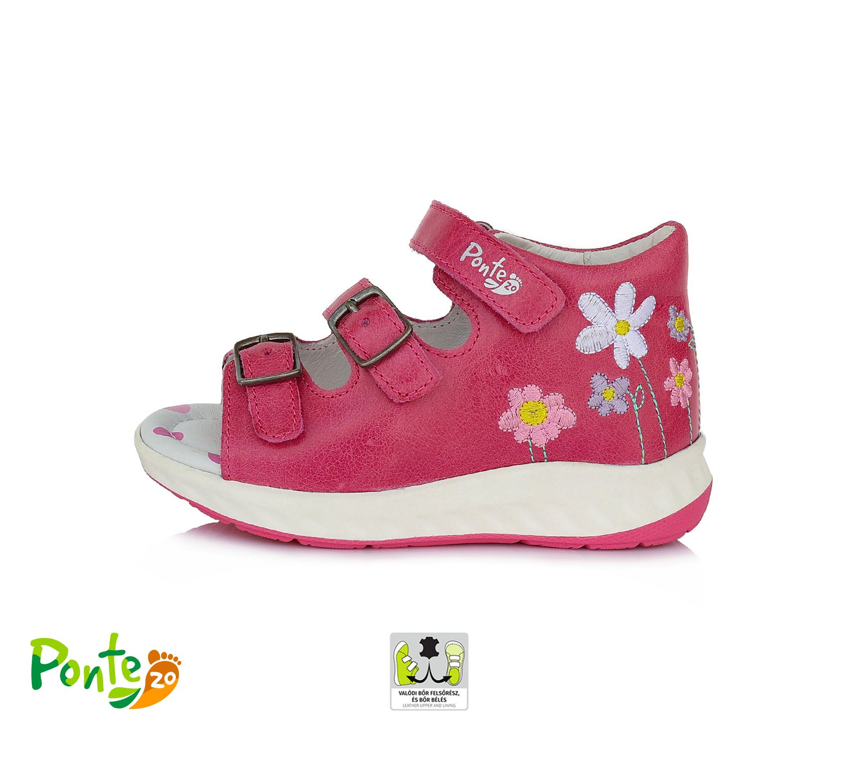 PONTE20 supinált szandál DA05-1-605L DARK PINK 28-33  méretben
