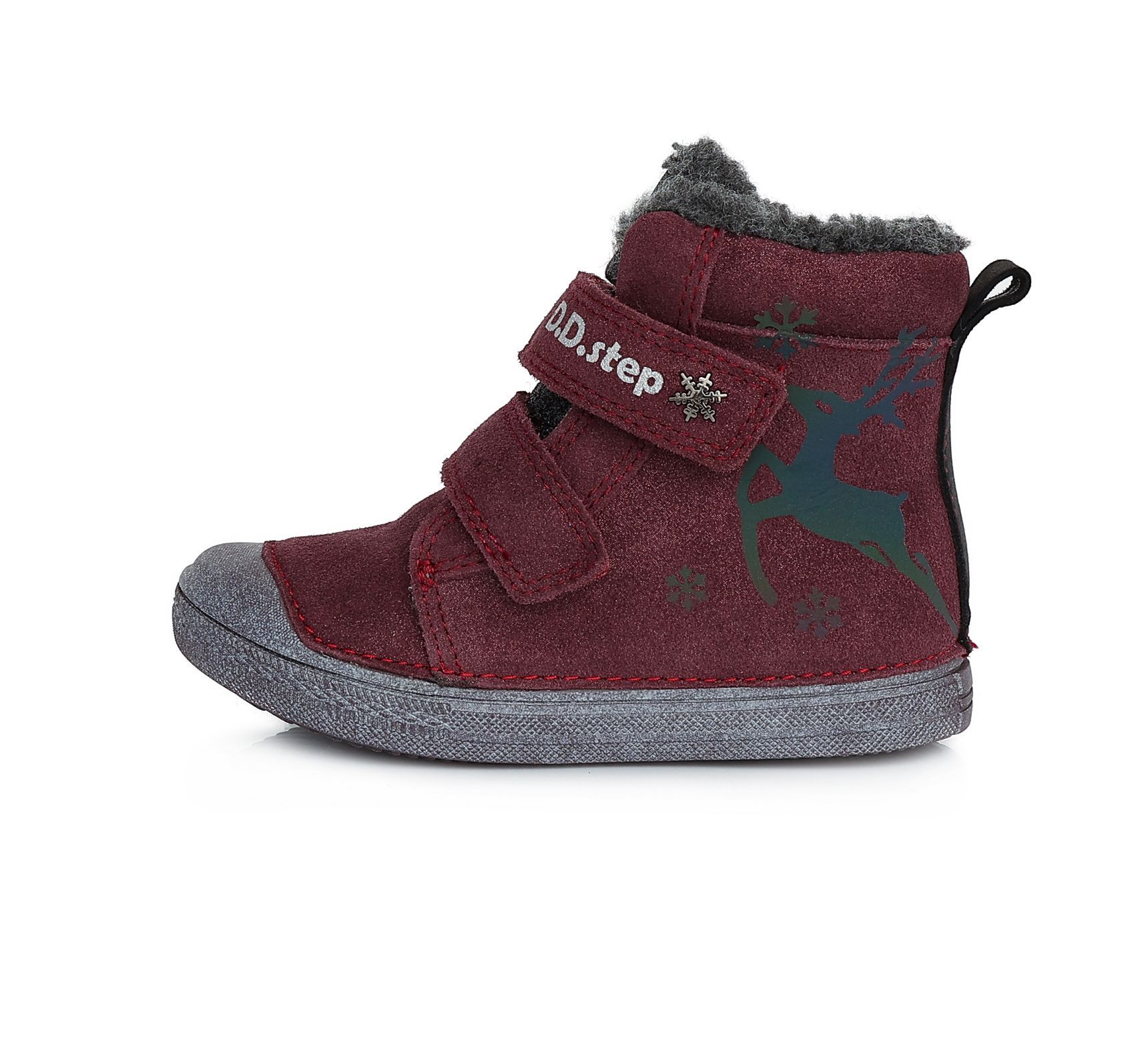 D.D. step bélelt bőr bakancs W049-573AM RASPBERRY 25-30 méretben