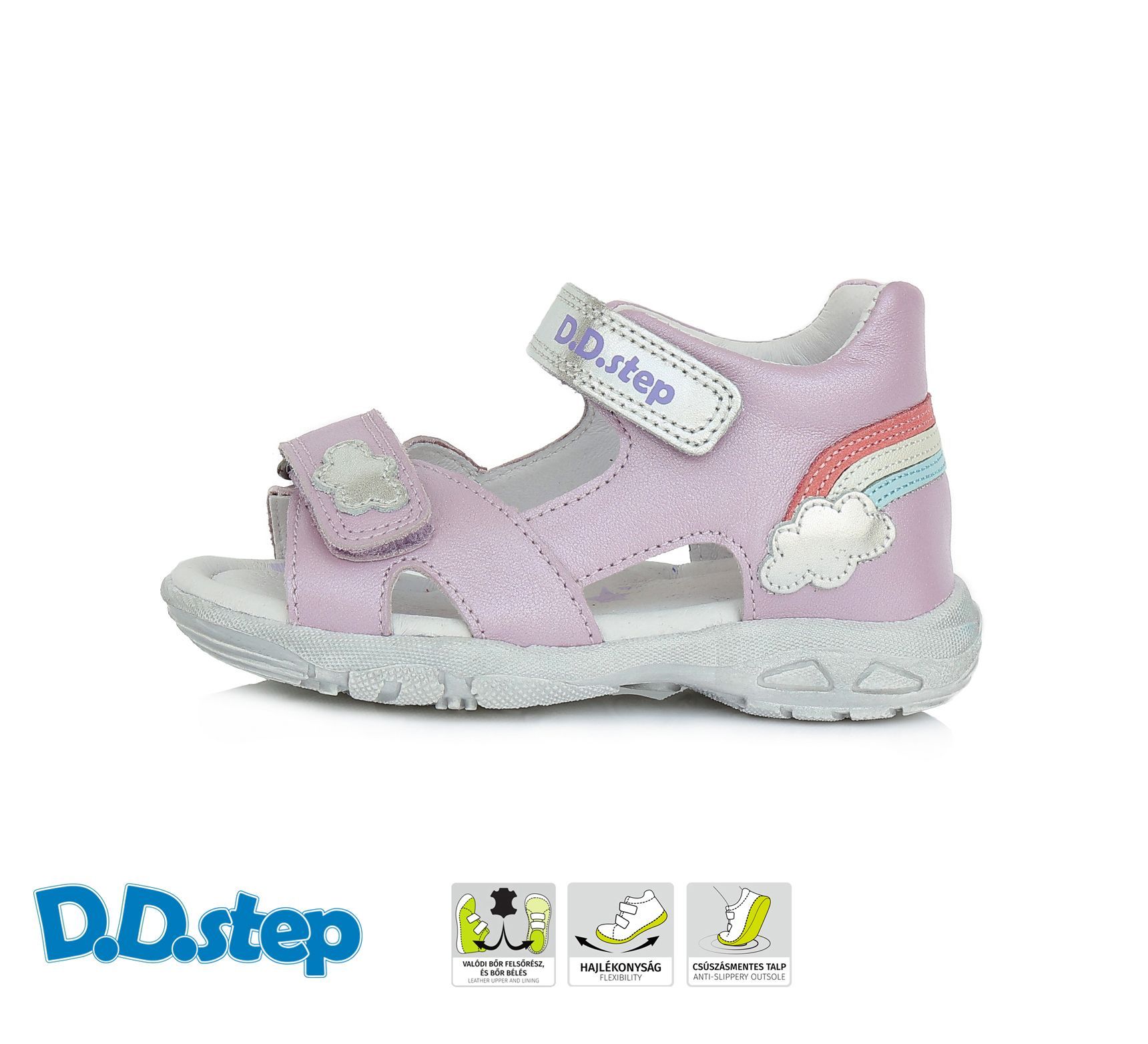 D.D.step szandál AC290-401BM MAUVE 25-30  méretben
