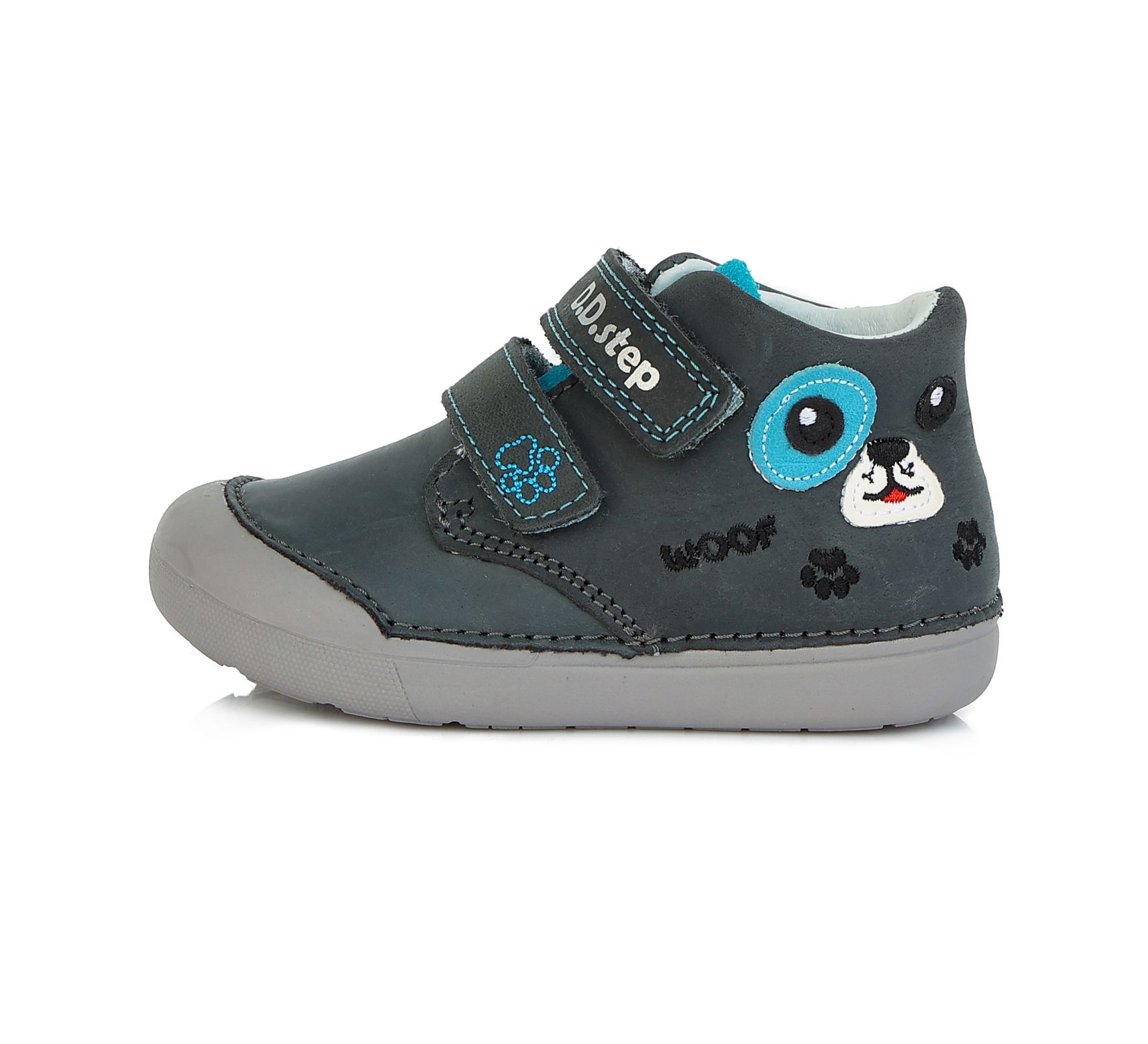 D.D.step bőr félcipő S066-688B ROYAL BLUE 20-25  méretben