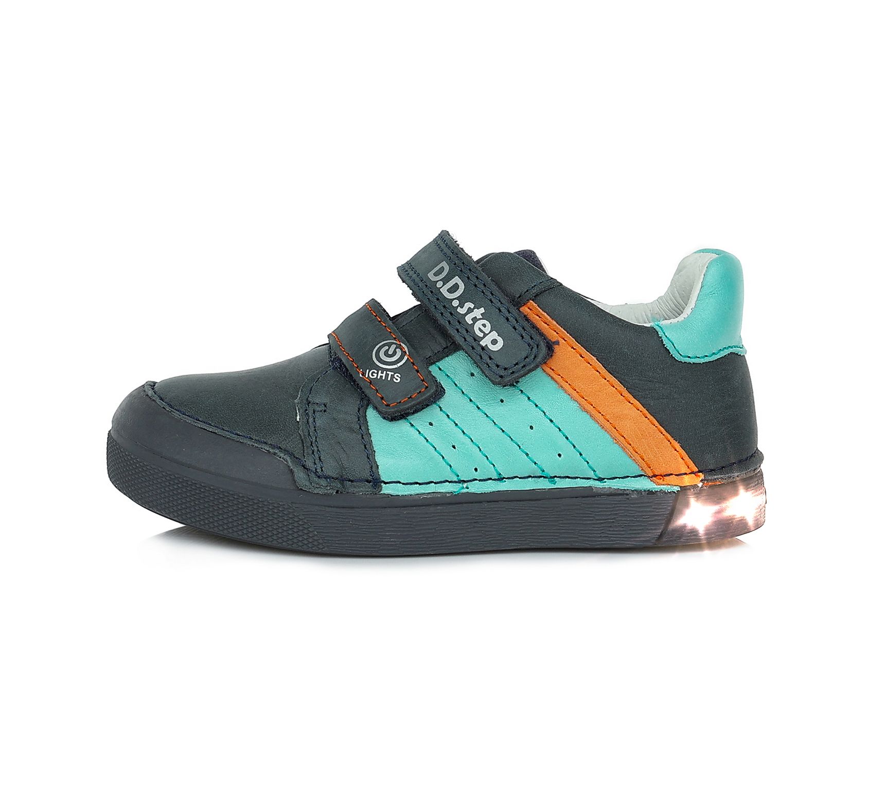 D.D.step bőr félcipőS068-337D SEA-GREEN 31-36   méretben