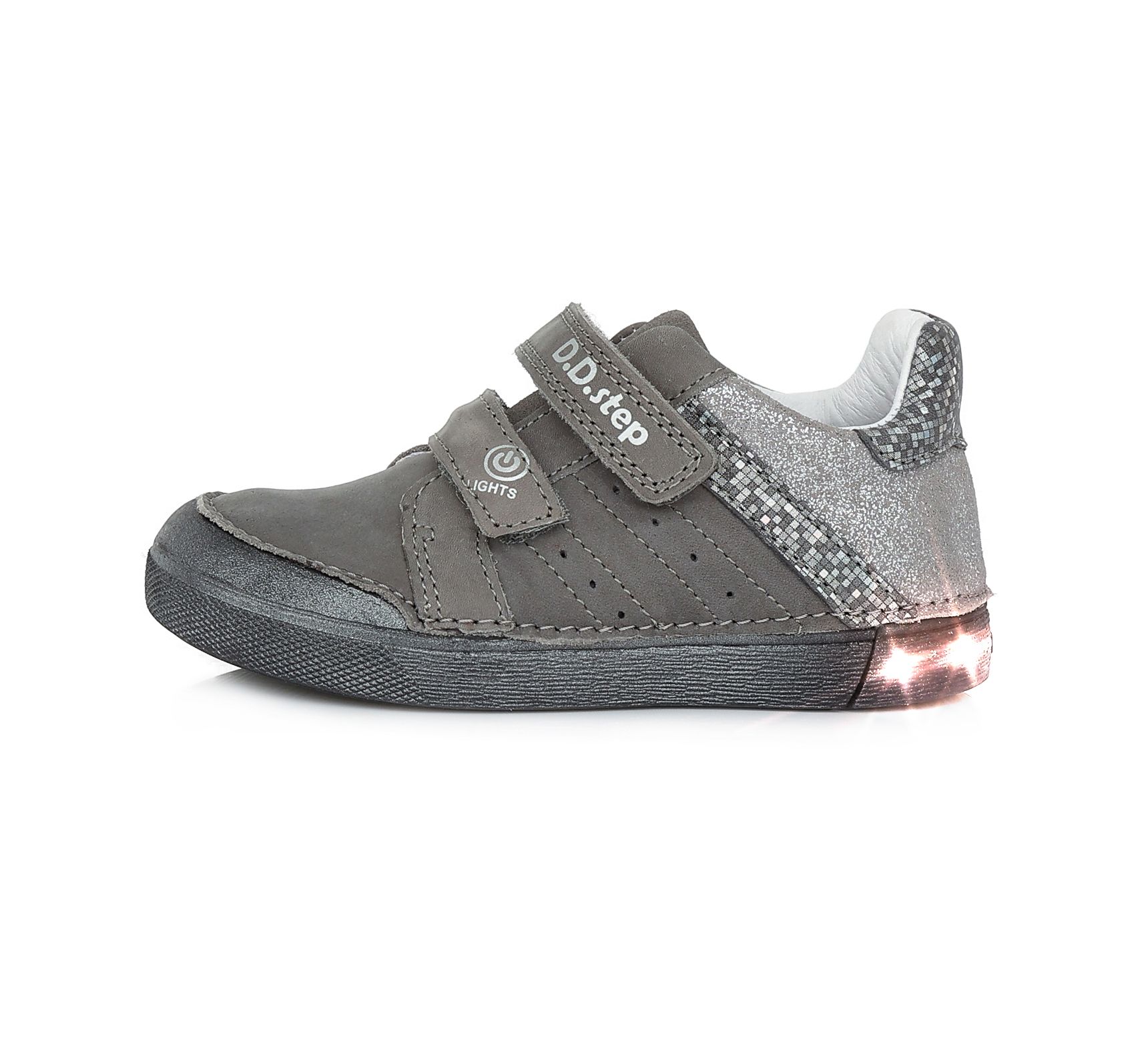 D.D.step bőr félcipő S068-337M GREY 25-30 méretben