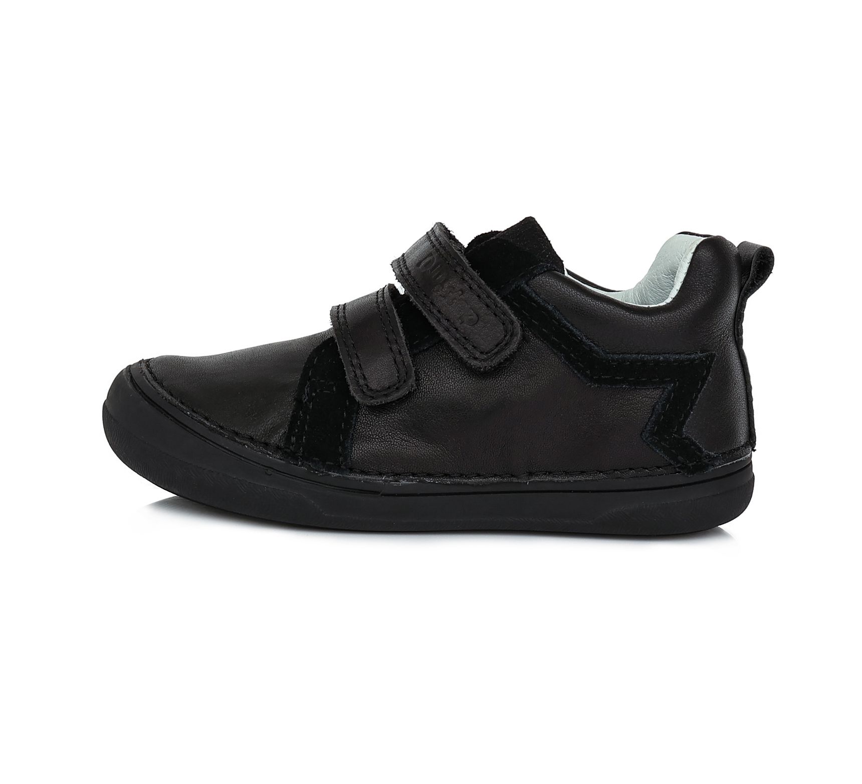 D.D.step bőr félcipő S078-227CL BLACK 32-37  méretben