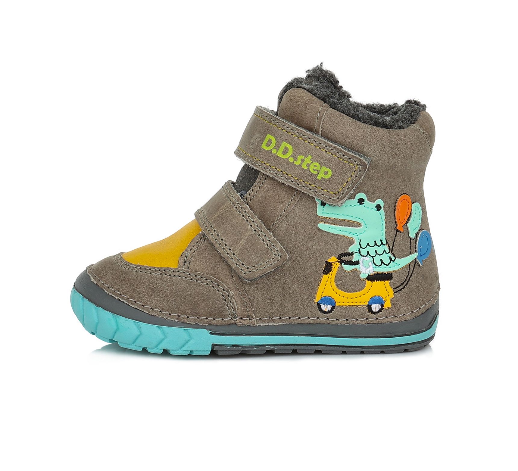 D.D.STEP BŐR FIÚ TÉLI CIPŐ W029-443Y GREY 20-24