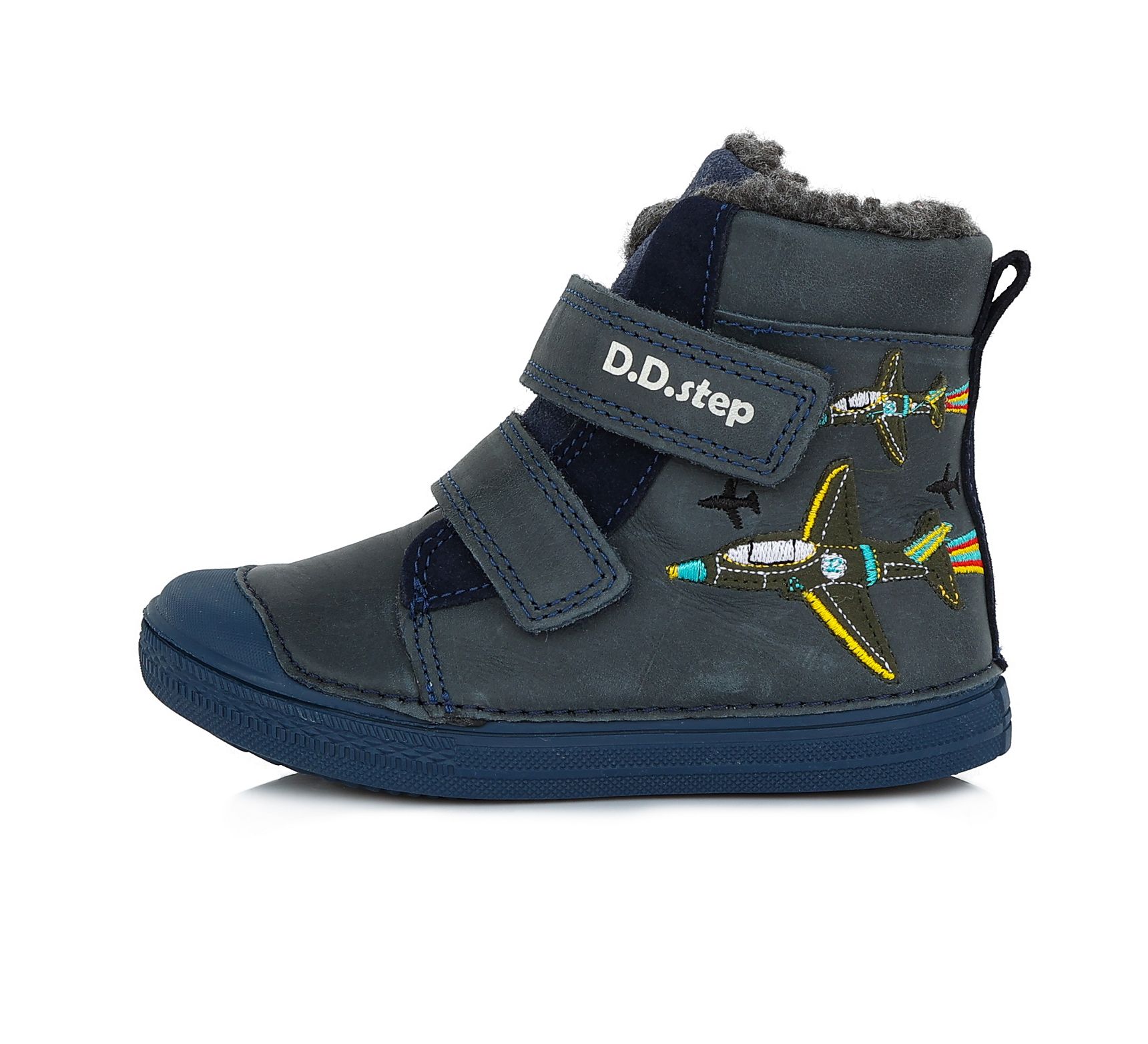 D.D.STEP BŐR FIÚ TÉLI CIPŐ W049-607M ROYAL BLUE 25-30
