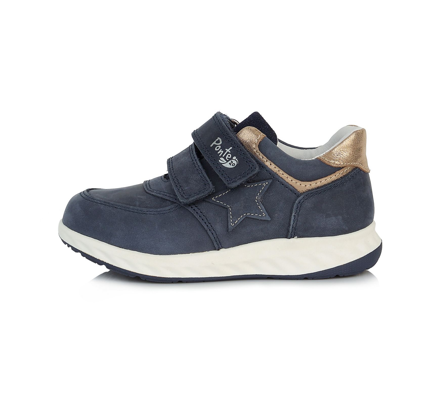 SUPINÁLT BŐR CIPŐ DA03-1-457 ROYAL BLUE 23-27 méretben