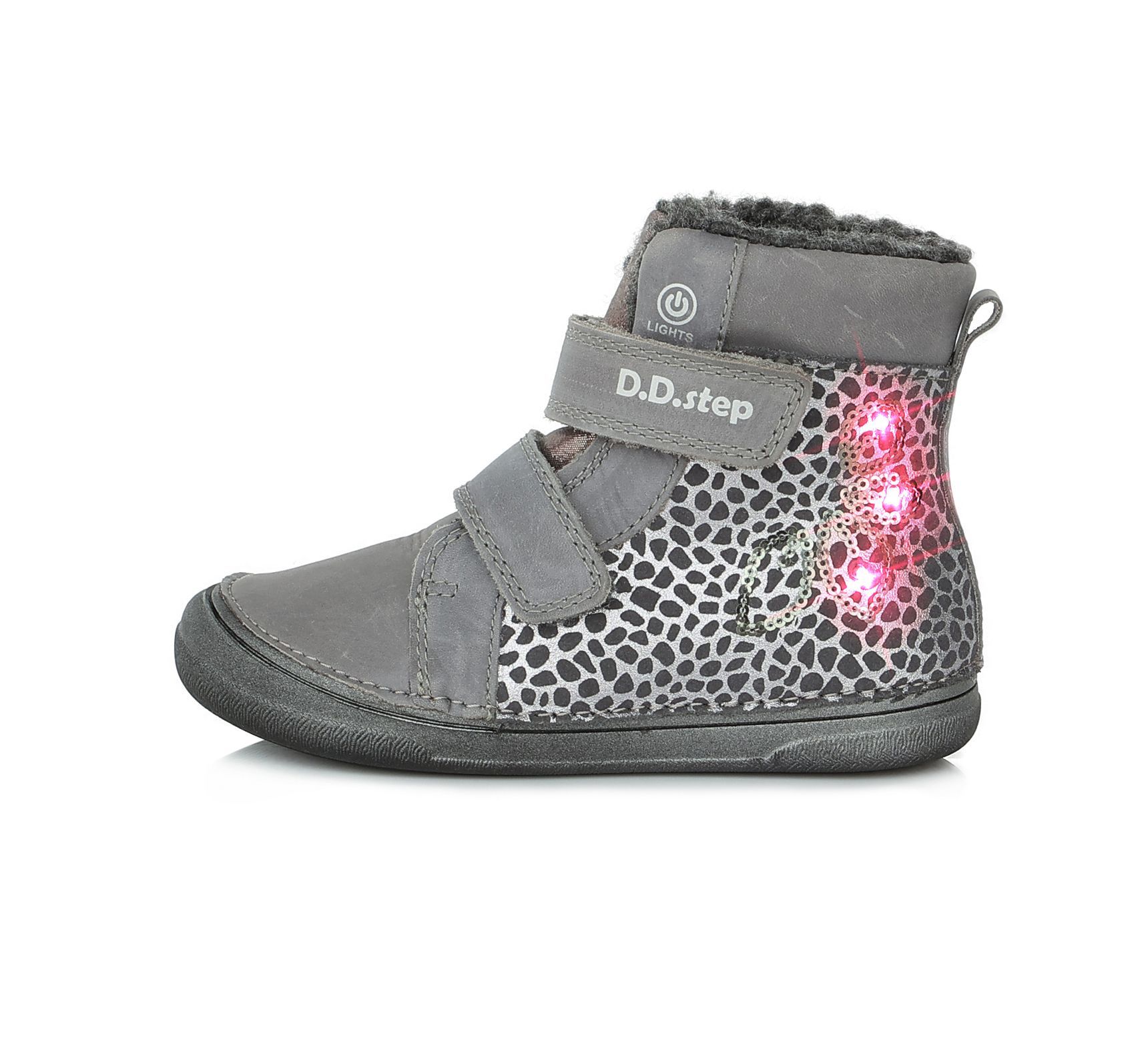 D.D.STEP LÁNYKA TÉLI CIPŐ W078-238AM DARK GREY 26-31