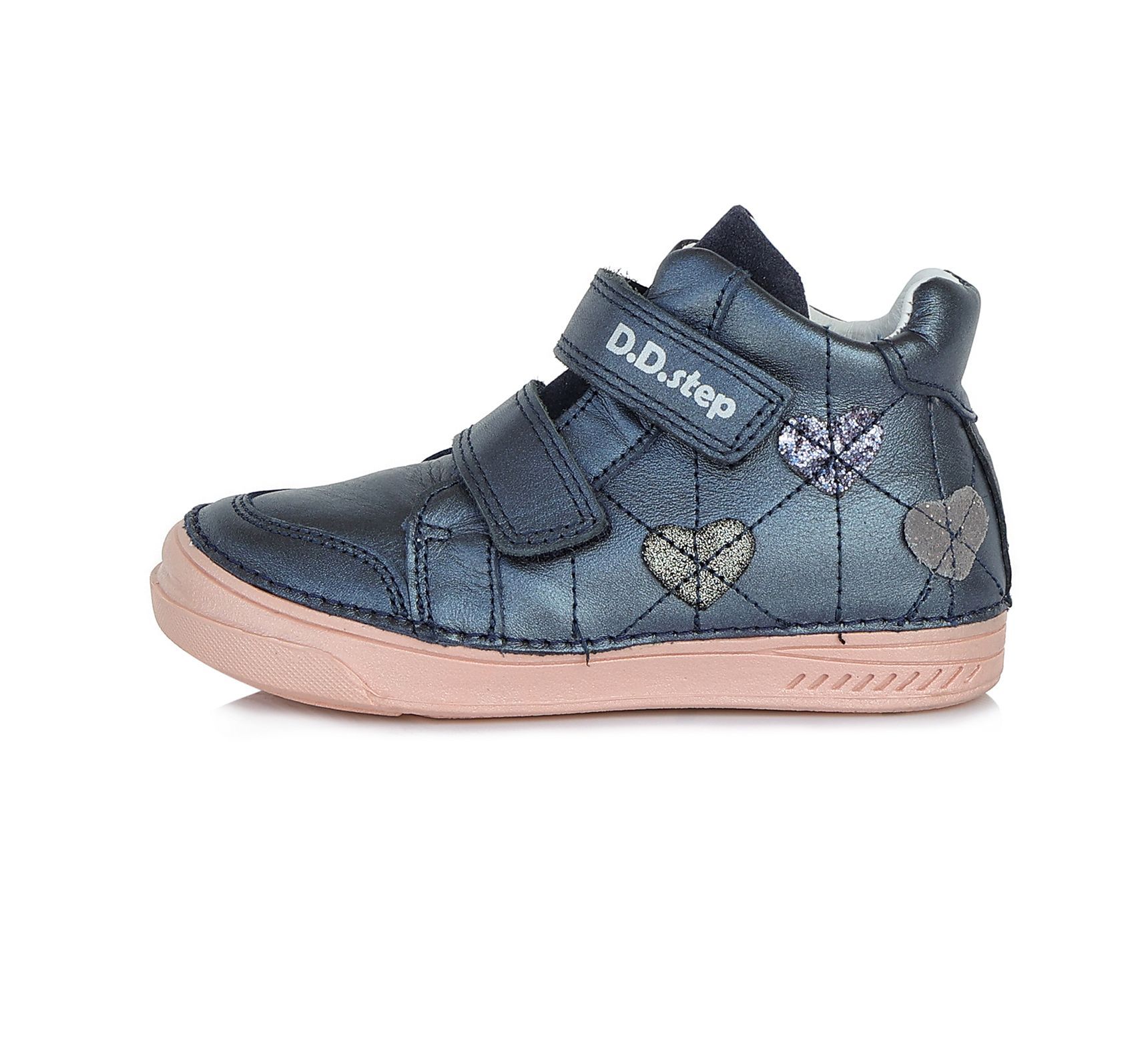D.D.step bőr félcipő A040-81M ROYAL BLUE 25-30 méretben