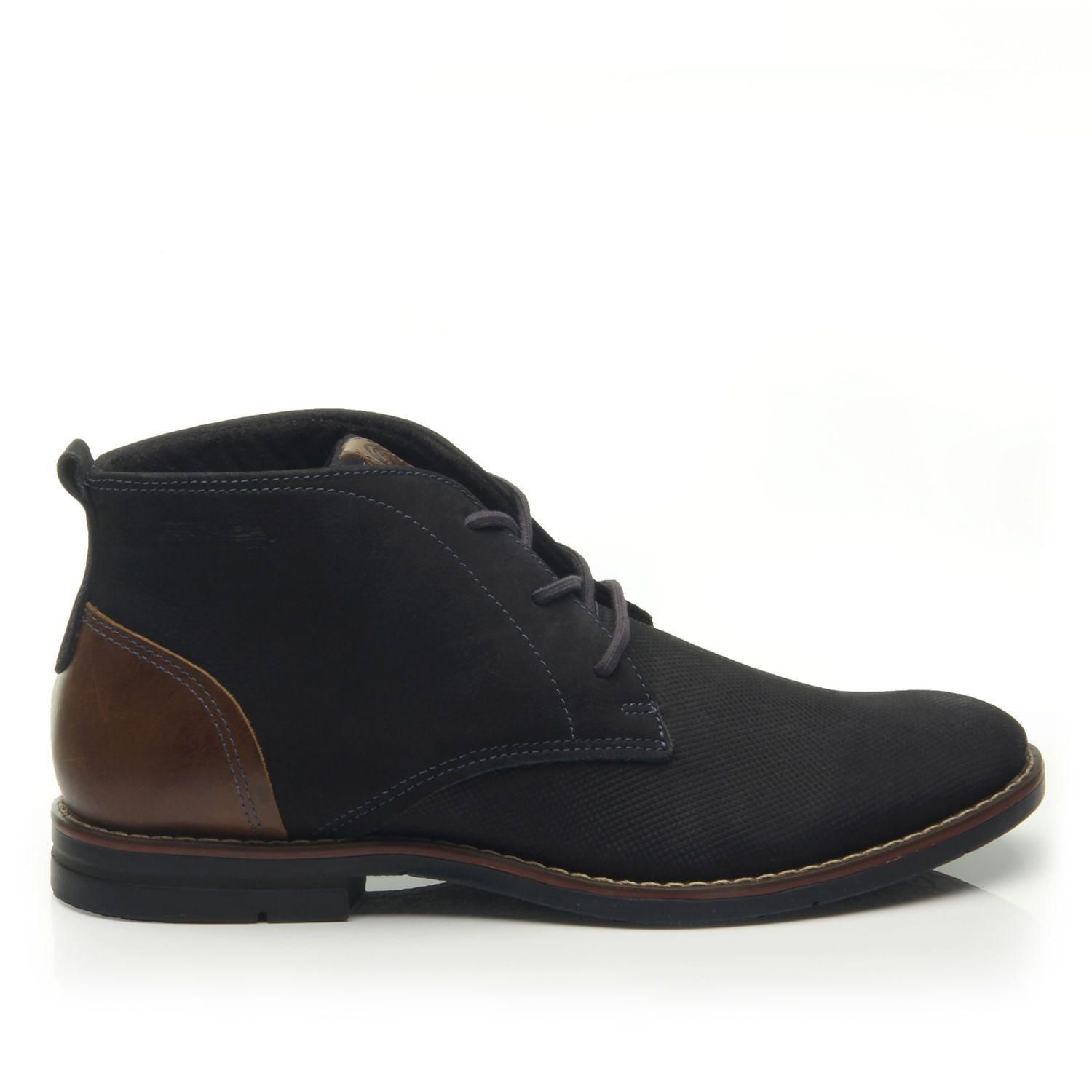 Elegáns száras cipő 121979-05 STERTCH PRETO/STRETCH CAMEL