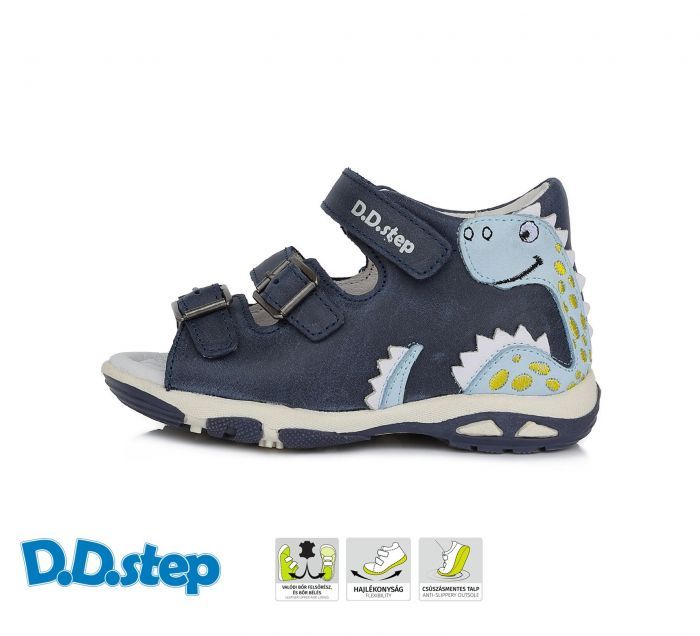 D.D.step szandál AC290-385M ROYAL BLUE 25-30 méretben