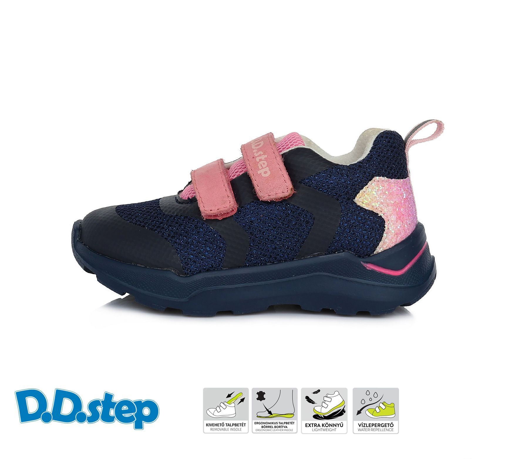 D.D.step sport cipő F61-512EM  Royal Blue  24-29 méretben