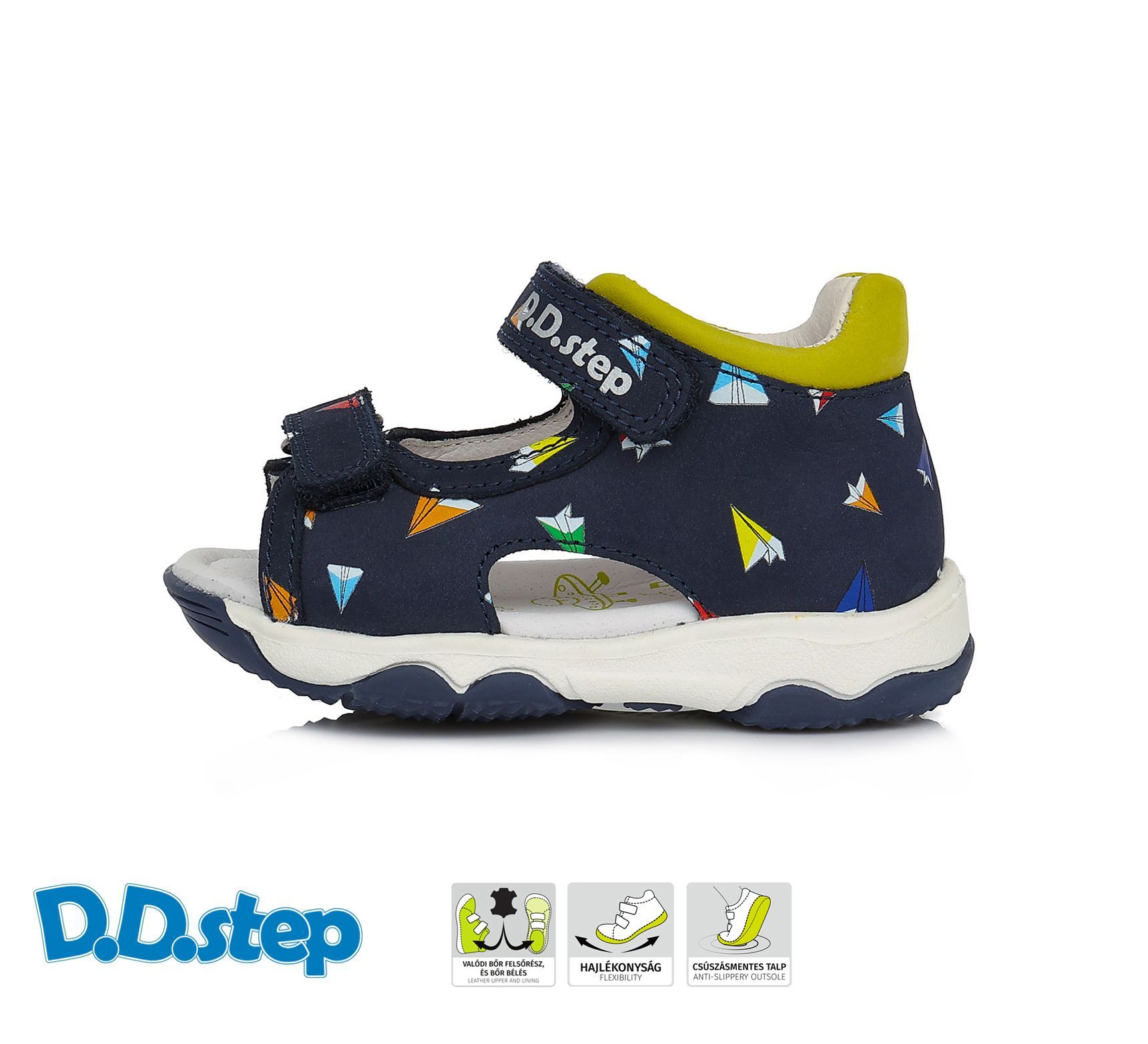 D.D.step szandál AC64-649AM ROYAL BLUE 26-31  méretben