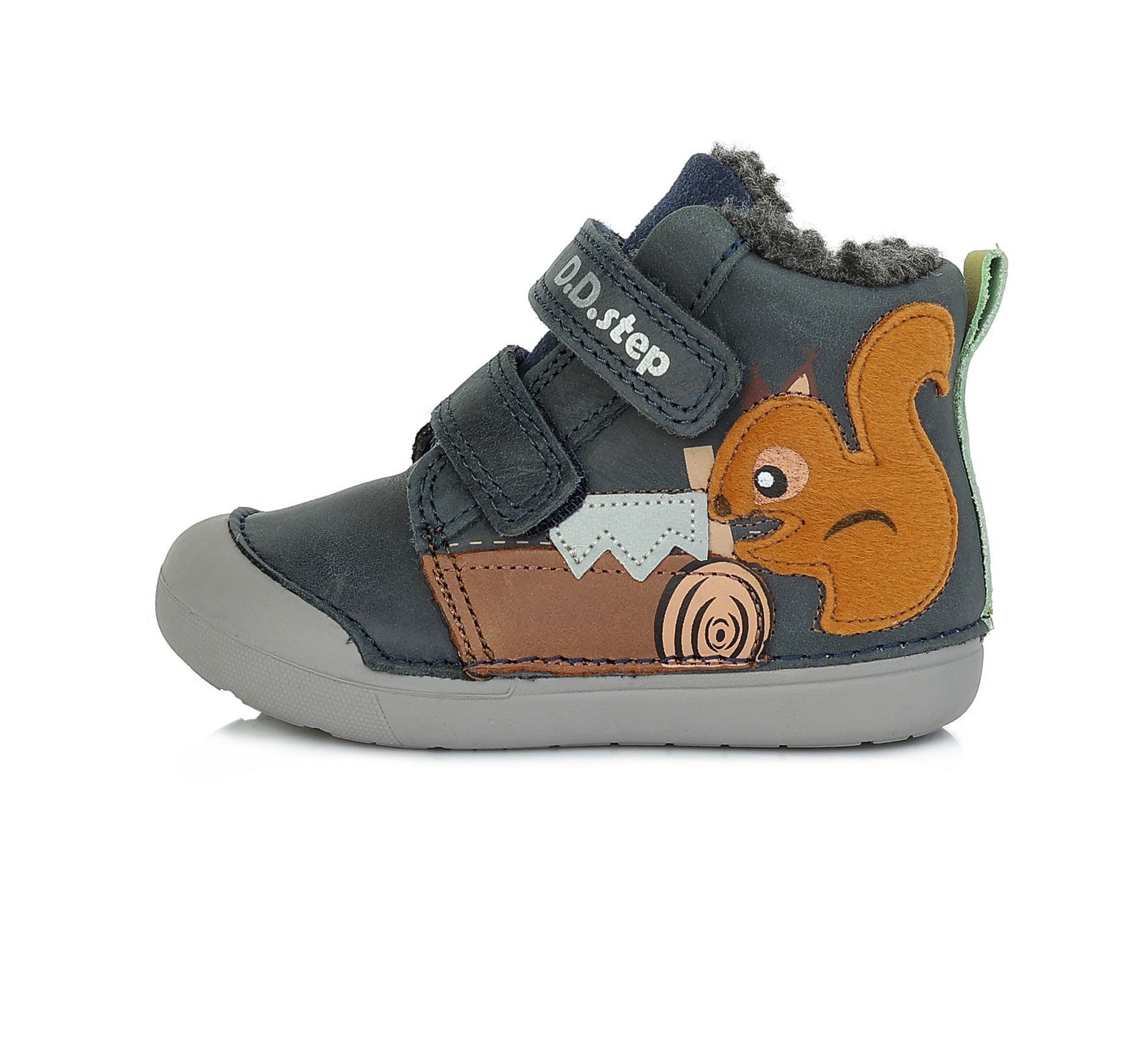 D.D.STEP BŐR FIÚ TÉLI CIPŐ W066-852 ROYAL BLUE 20-25